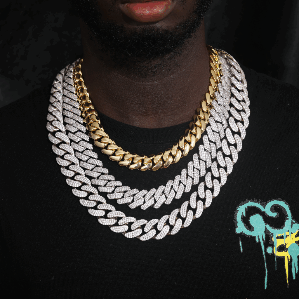 Sparkle in Style: Introducing Our 925 Silver Moissanite Cuban Chain