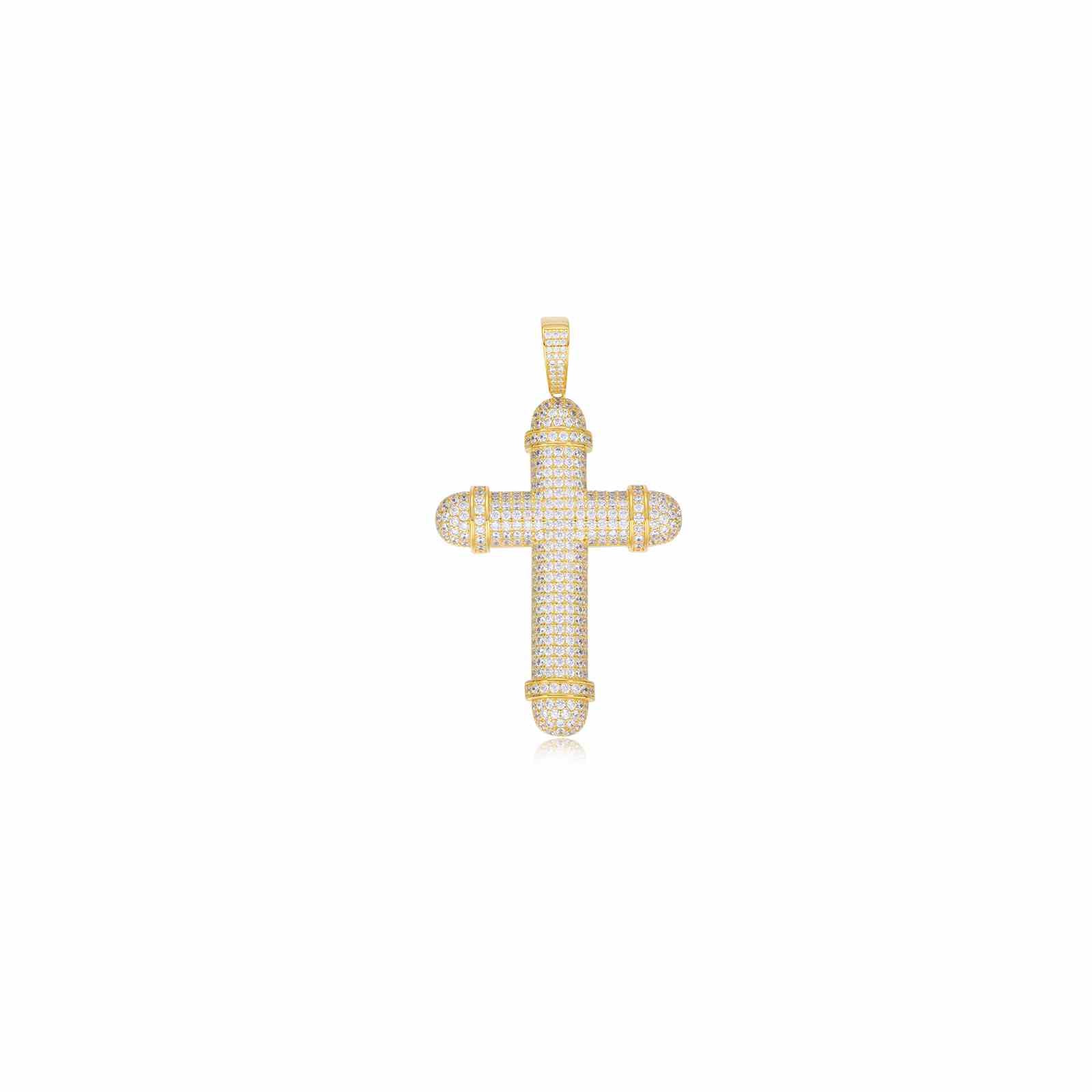 Christian Iced Out Cross Pendant