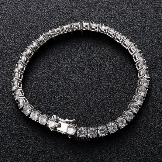 925 Silver Moissanite 5mm Tennis Bracelet TQB0004