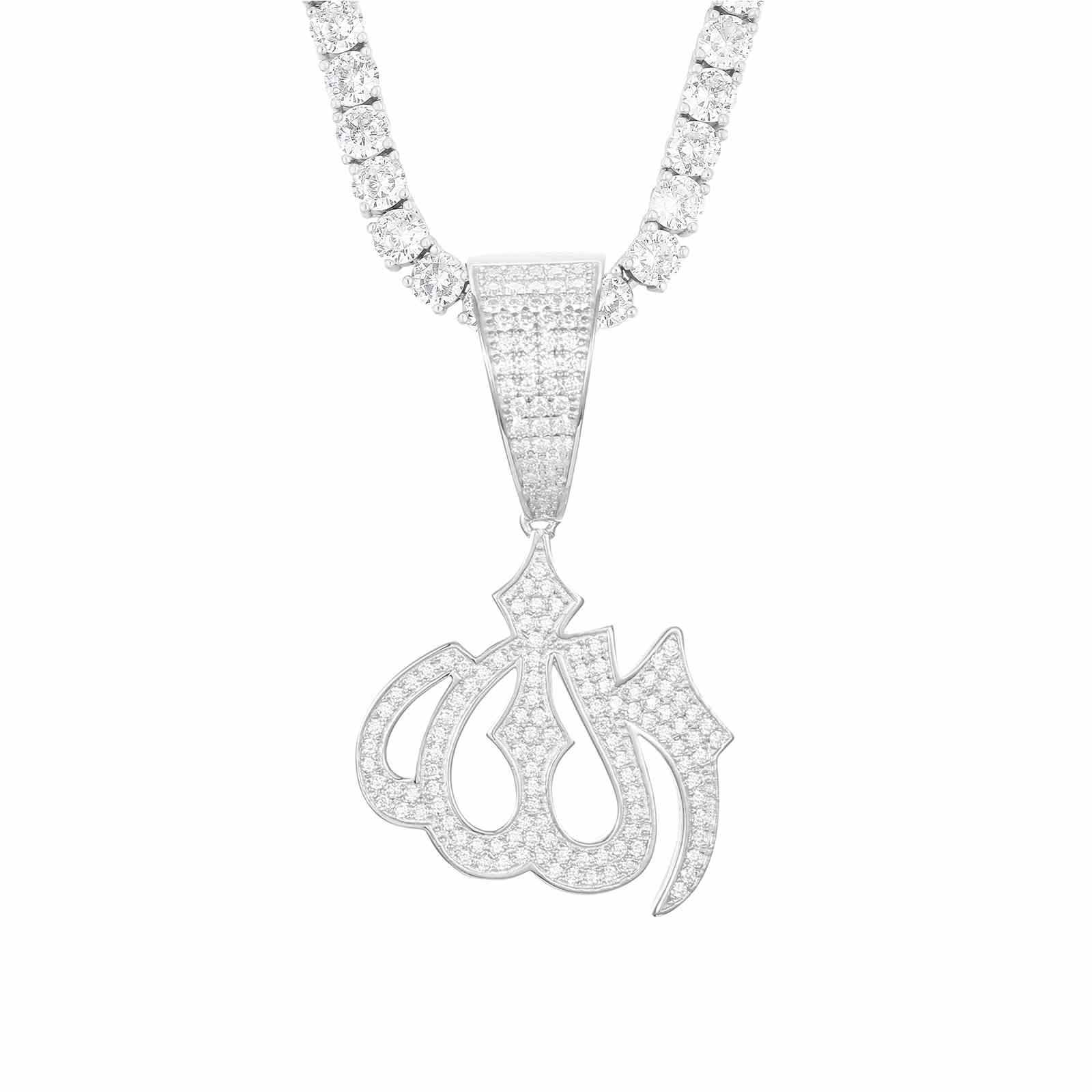 Iced Out Allah Pendant