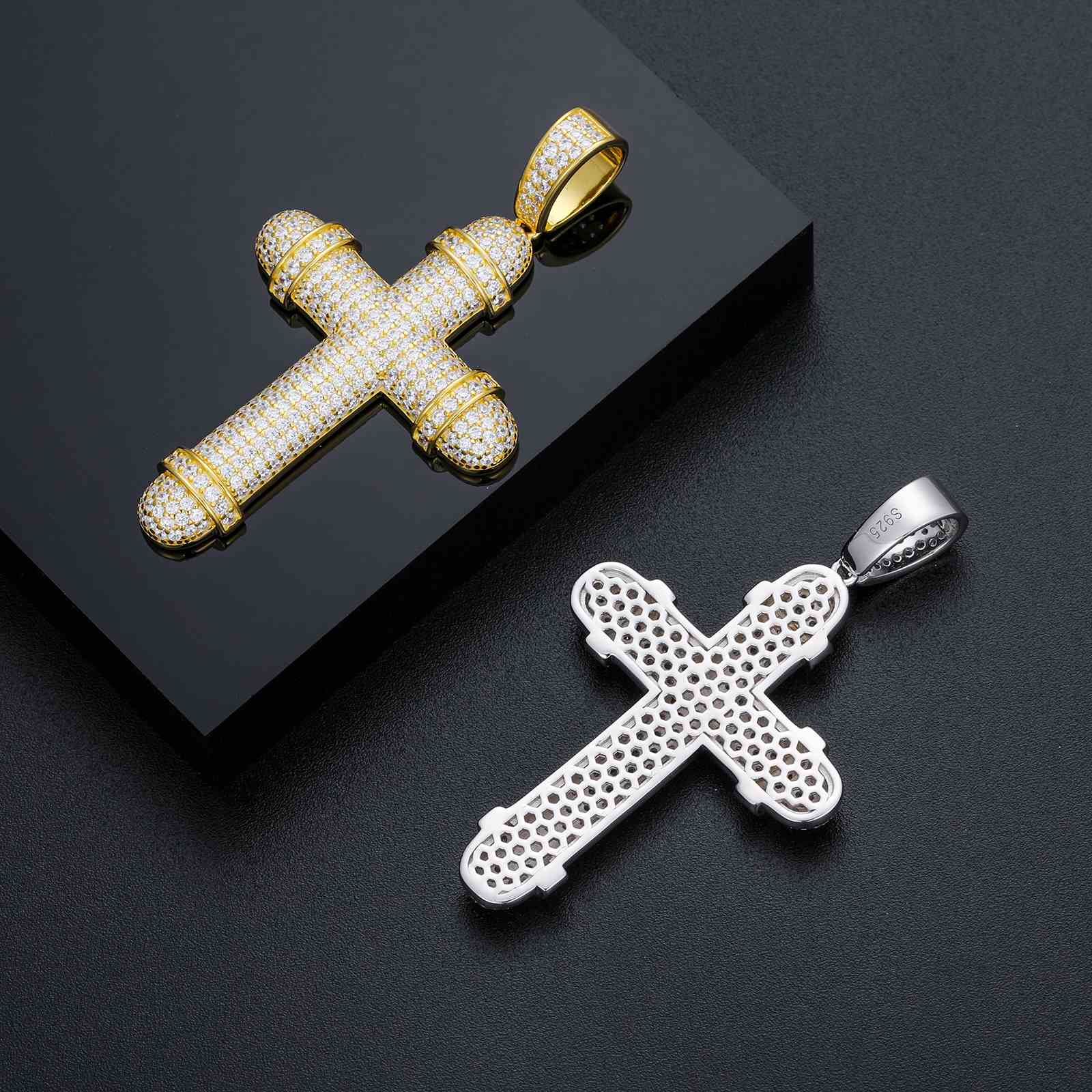 Christian Iced Out Cross Pendant