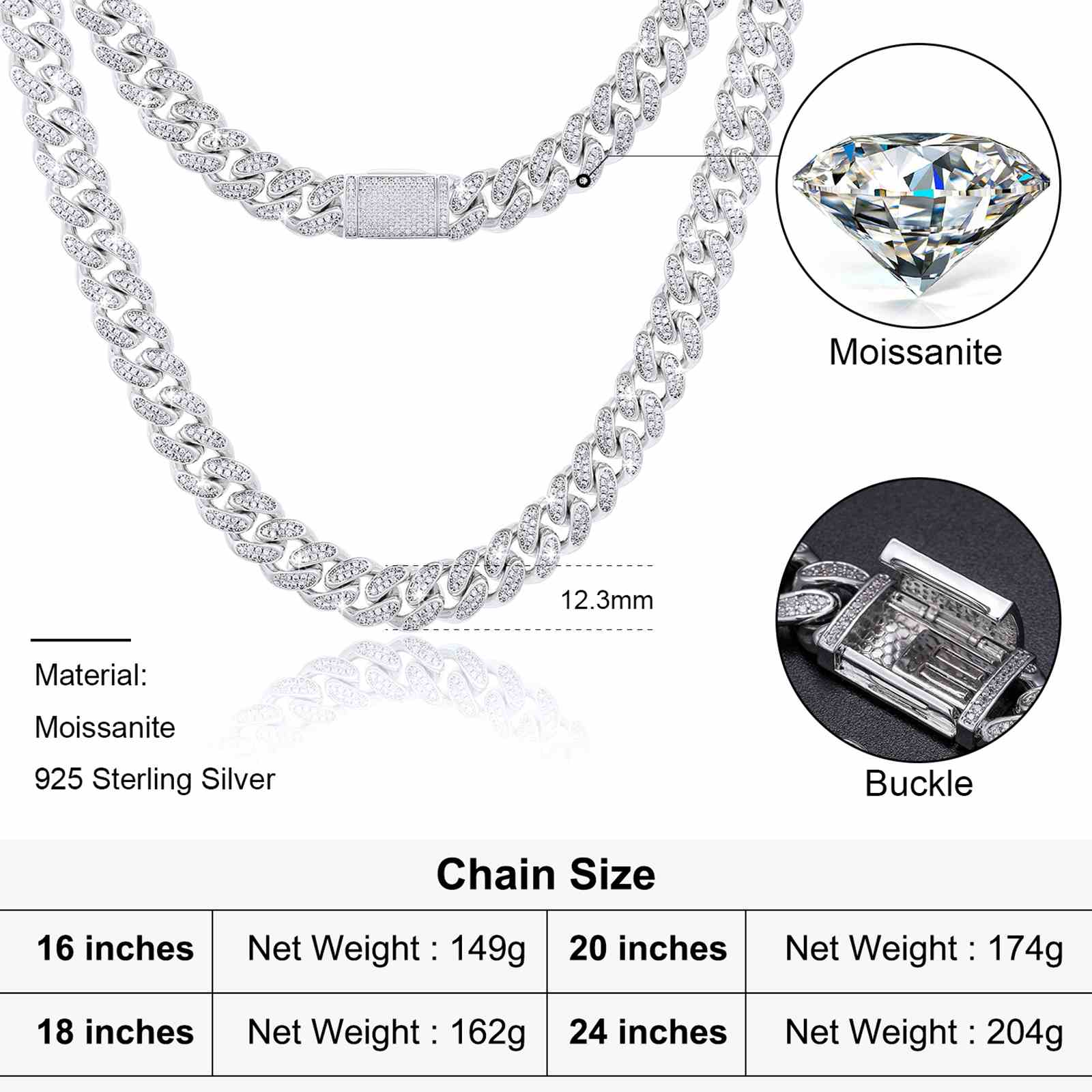 12mm Cuban Link Chain