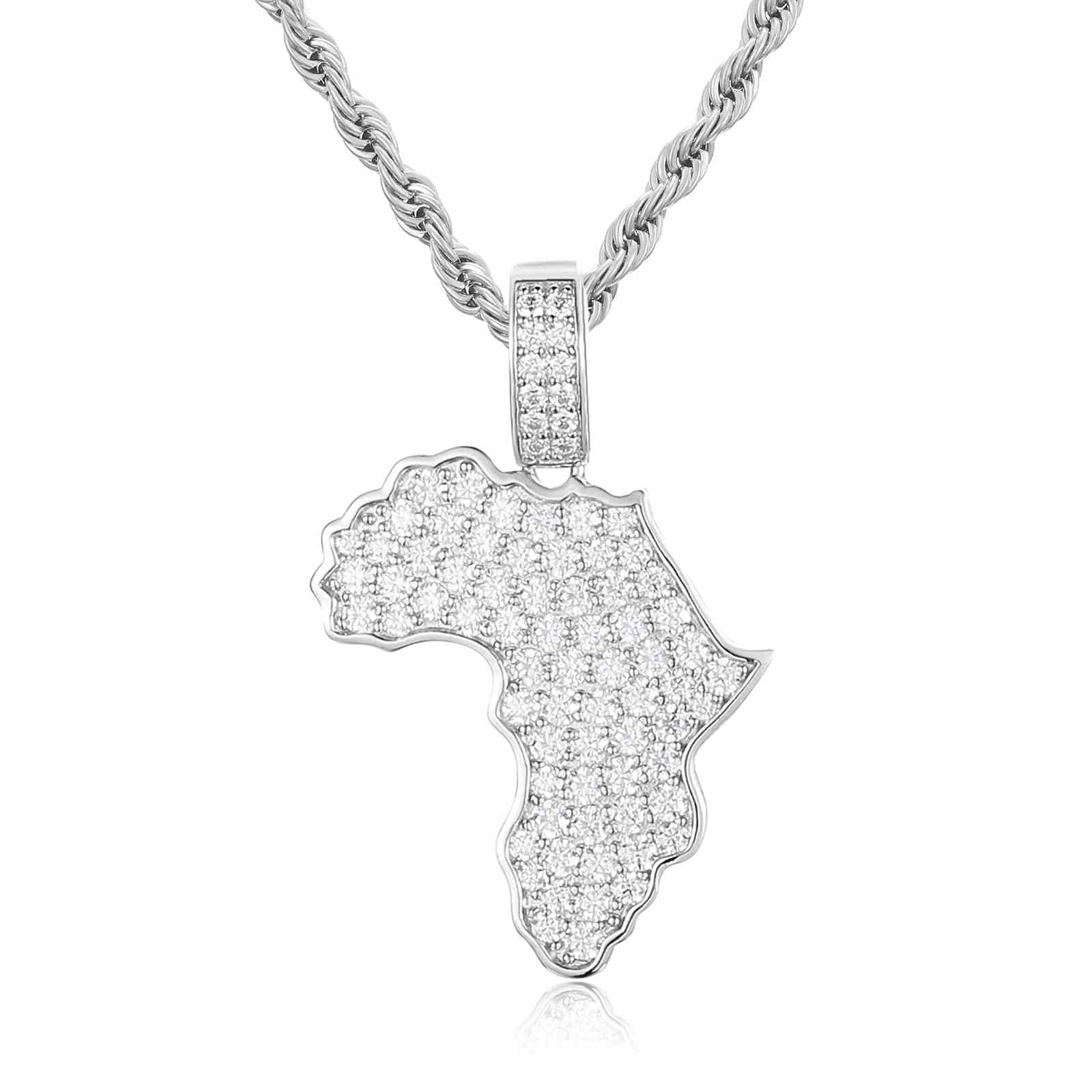 Africa Map Pendant