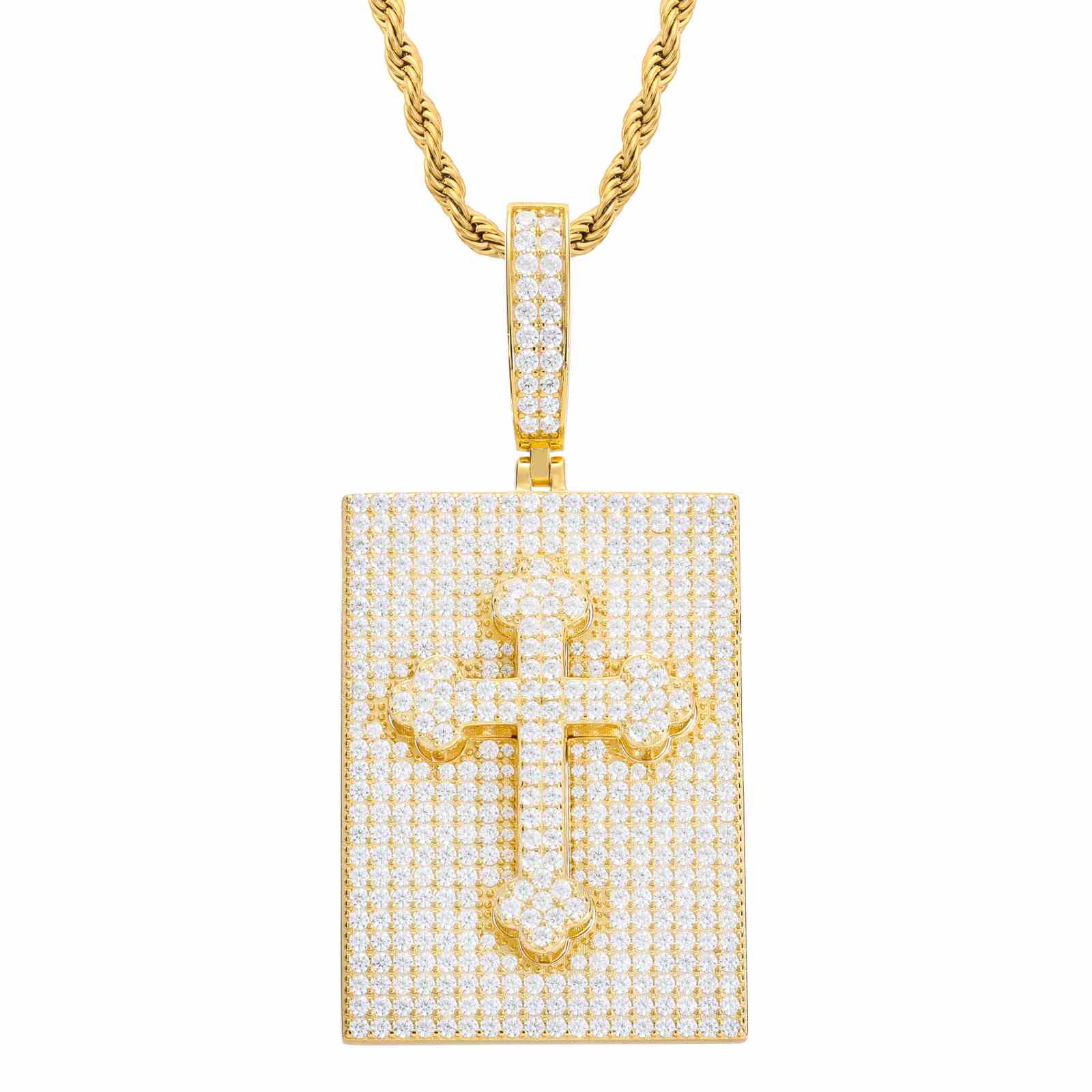Creative Dual Use Iris Cross Pendant