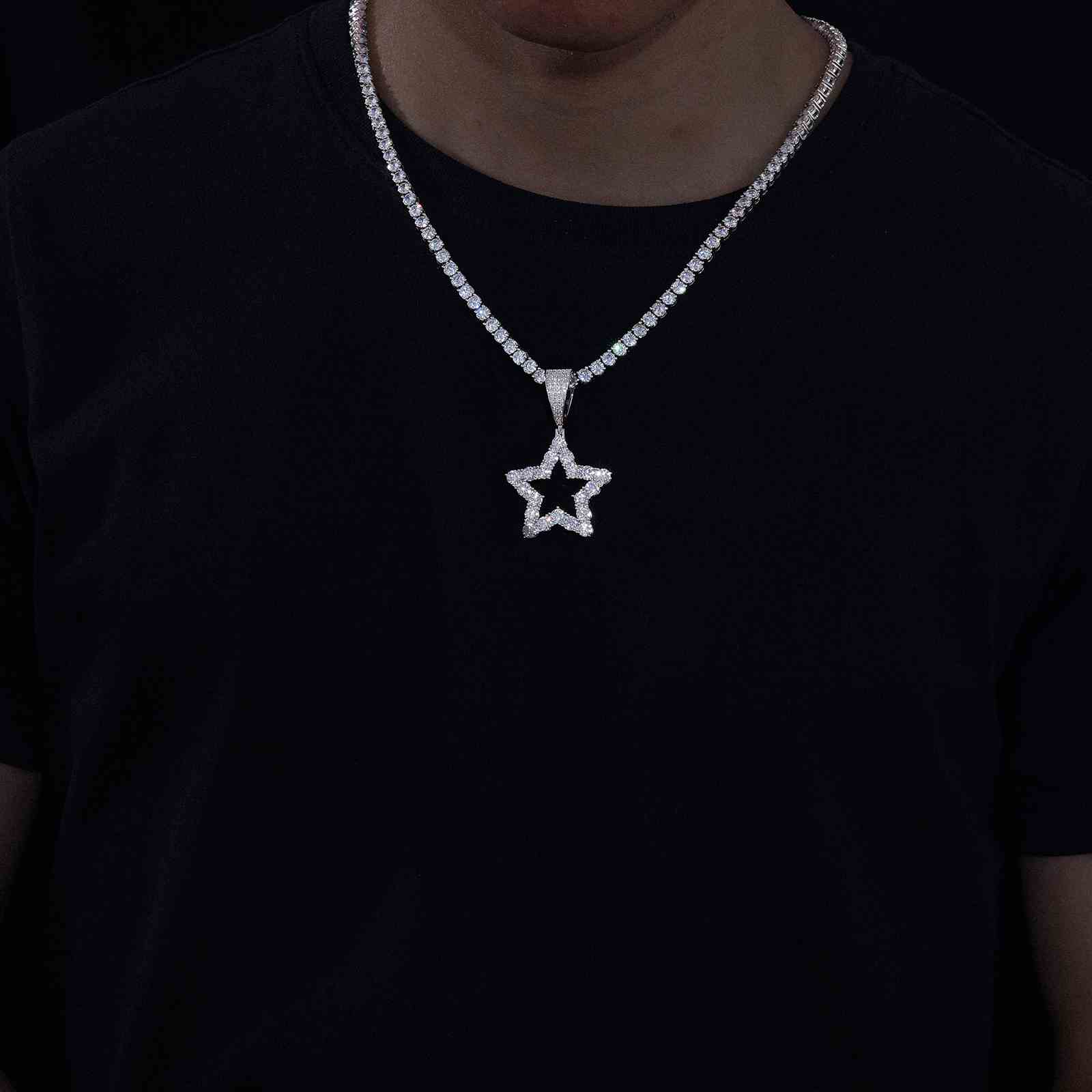 1 Row Star Pendant