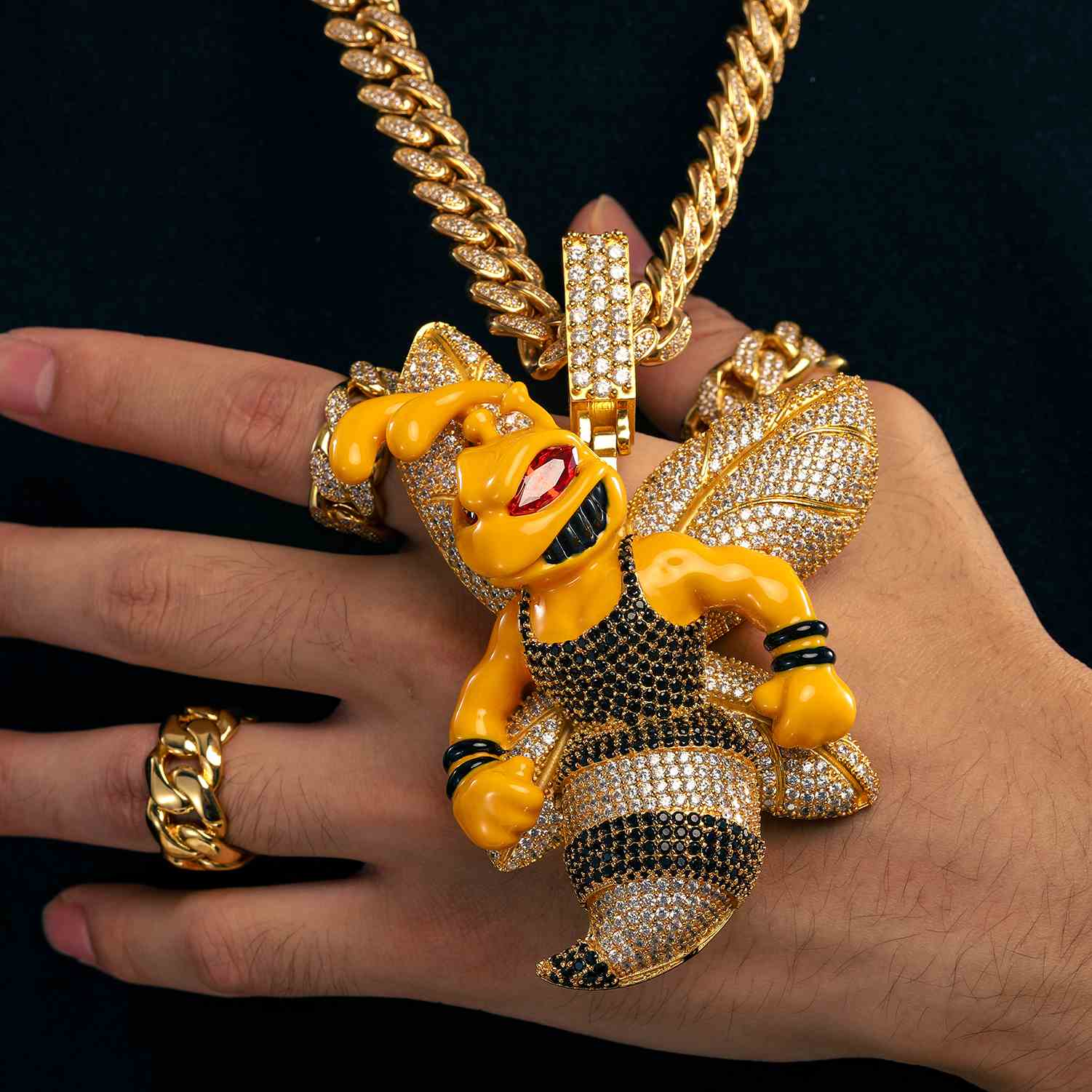Yellow Queen Bee Pendant