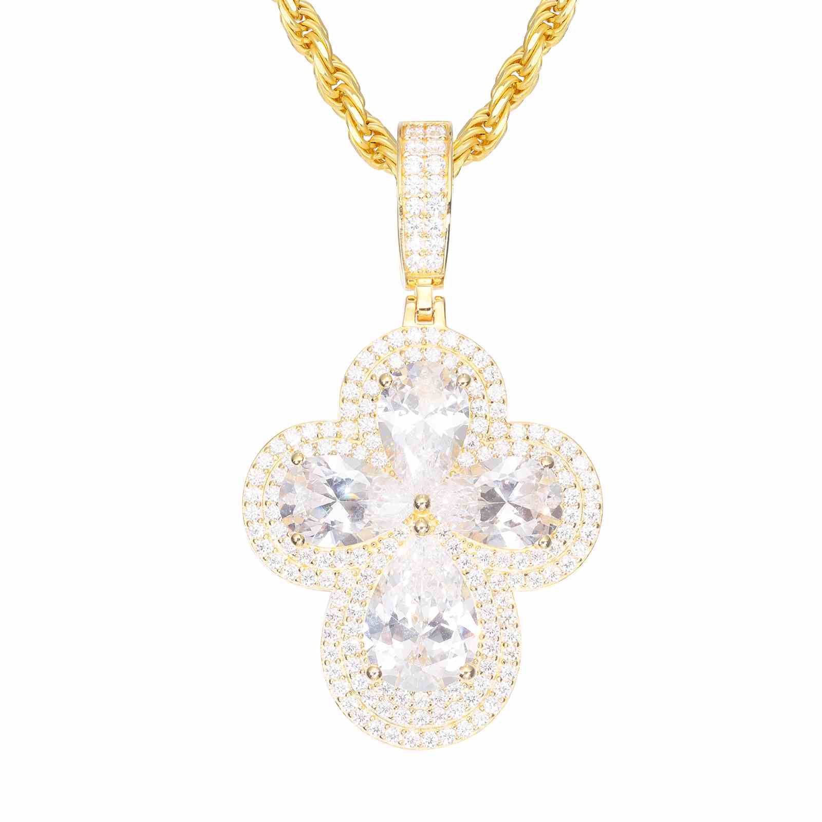 14k gold cross pendant