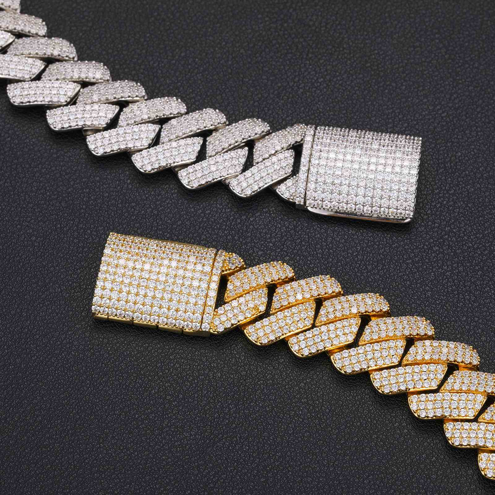 20mm 3 Rows Cuban Link Bracelet