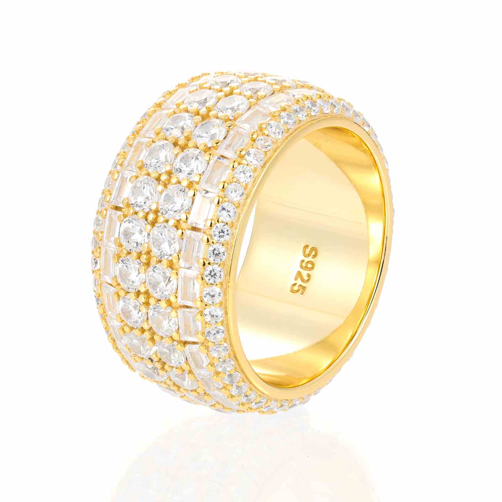 6 Layers Baguette Band Ring