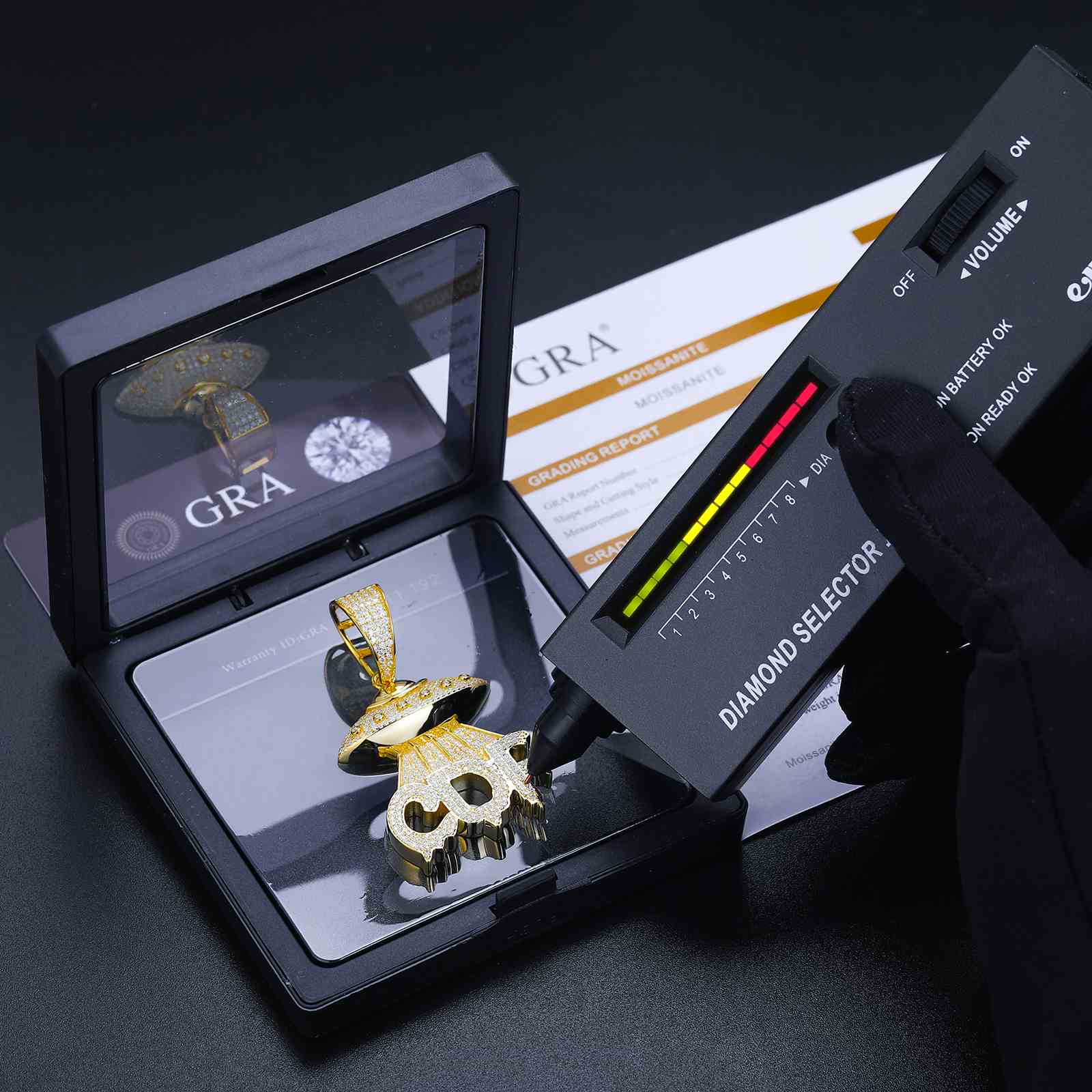 UFO Letter CDF Pendant