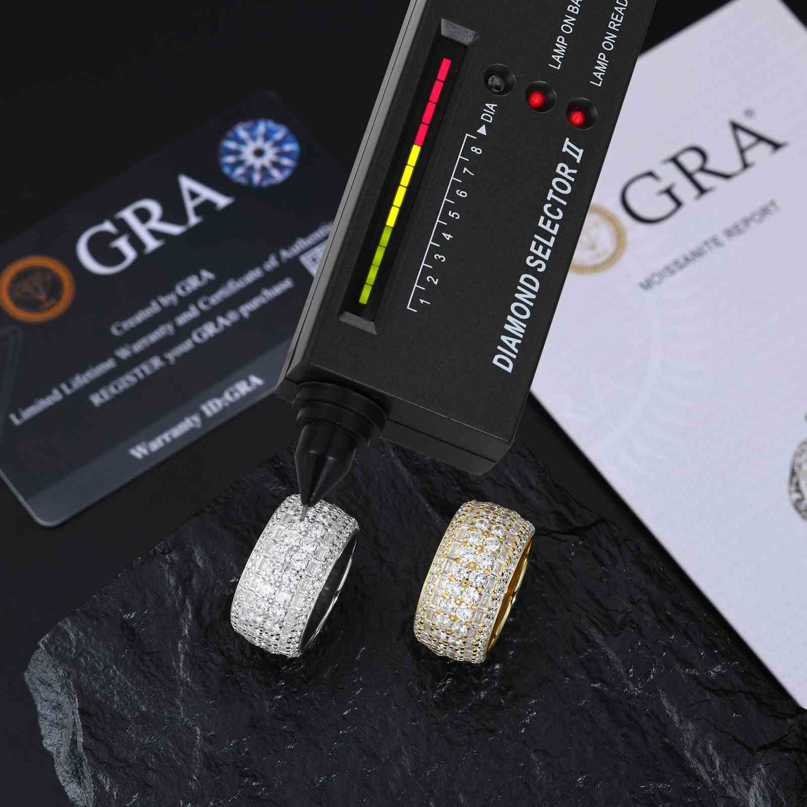 6 Layers Baguette Band Ring