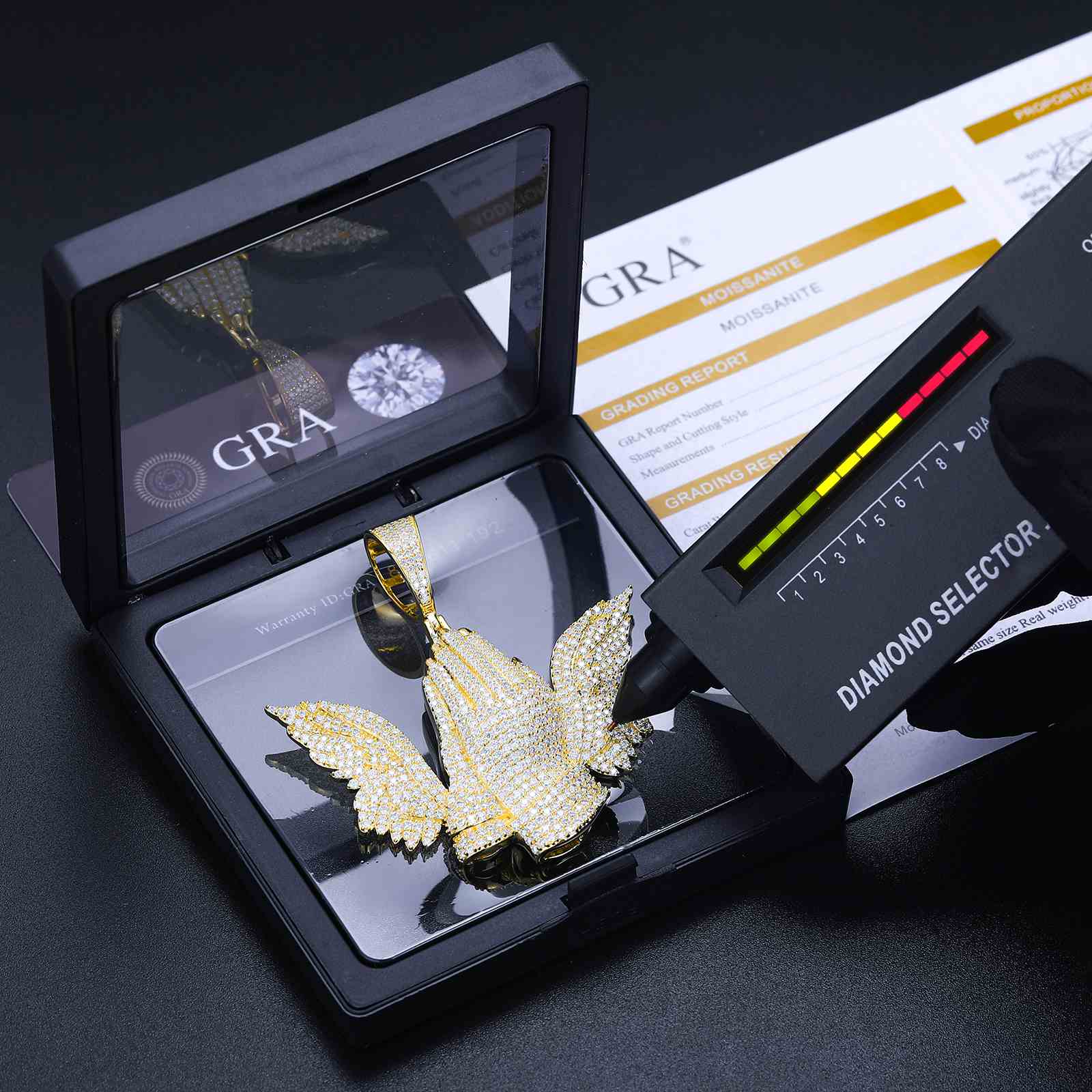 Wing Praying Hand Pendant