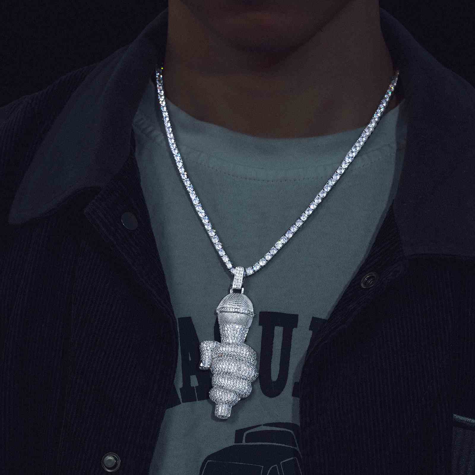 Singer Microphone Pendant