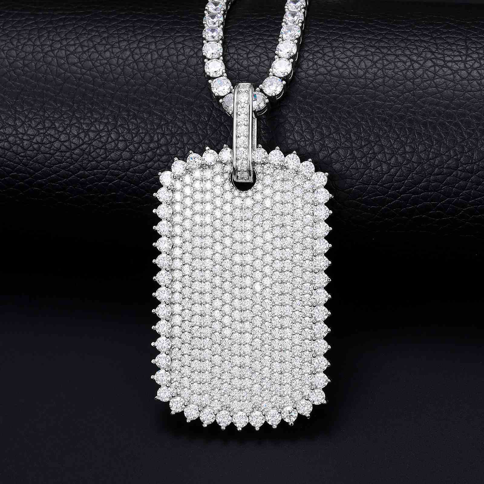 Iced Out Tag Pendant