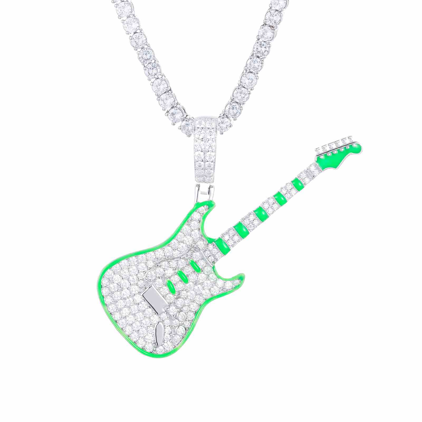 Glow In The Dark Guitar Pendant