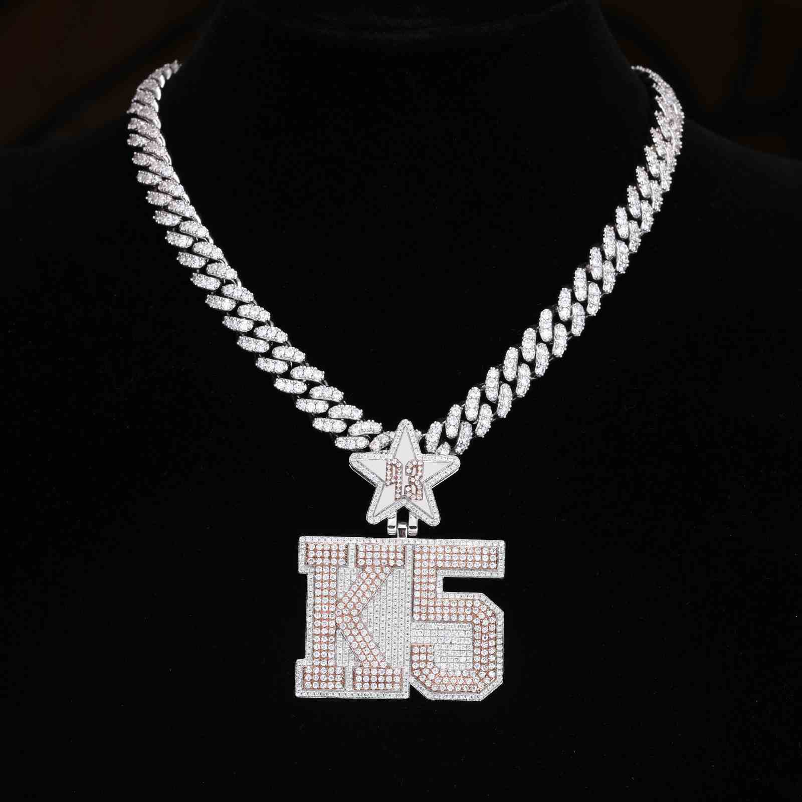 Two Tone K5 Pendant With Star