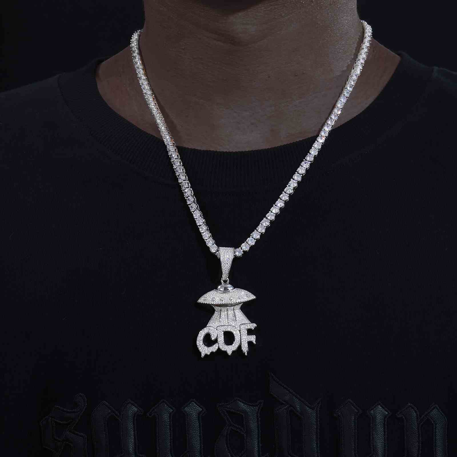 UFO Letter CDF Pendant