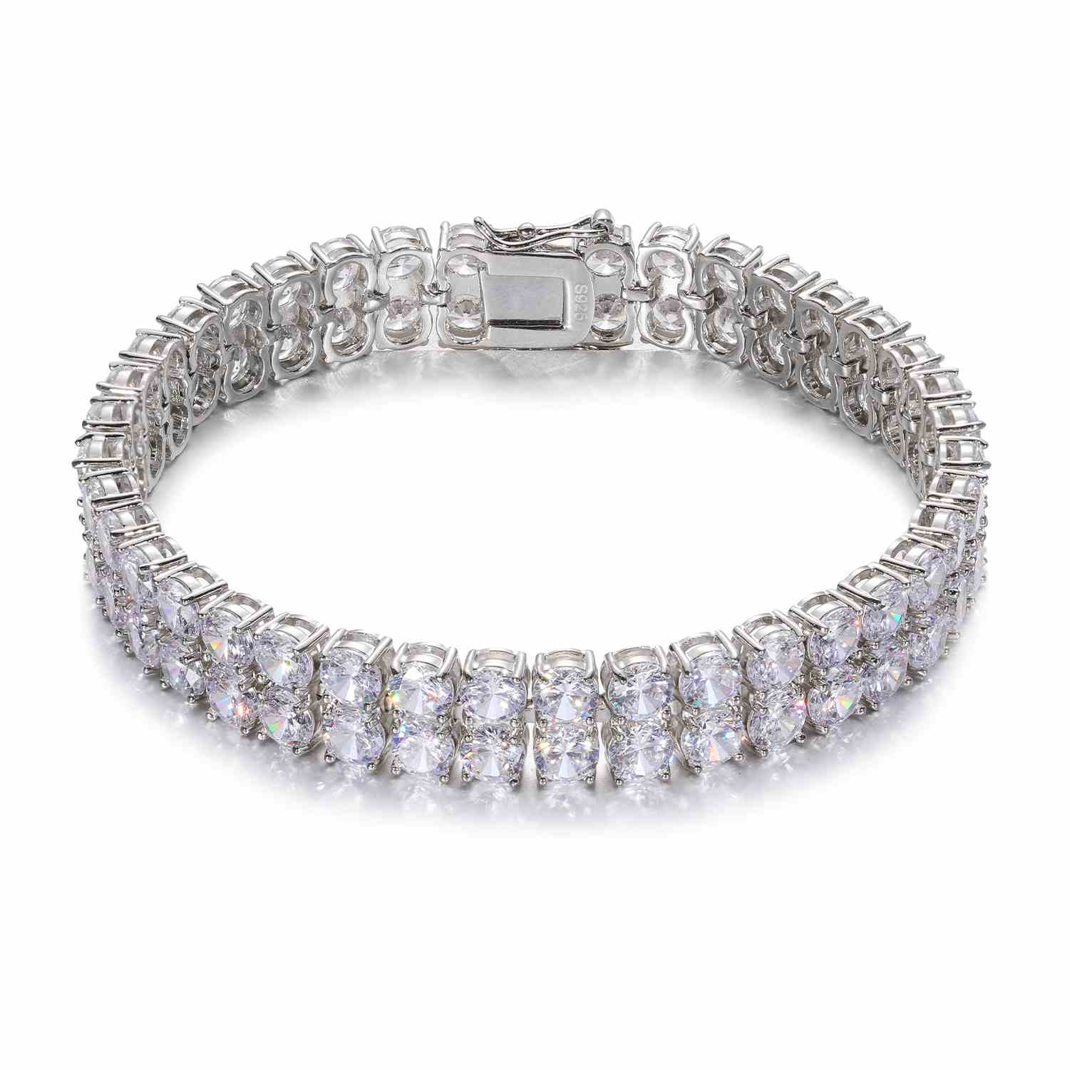 6mm-10mm 2 Rows Tennis Bracelet