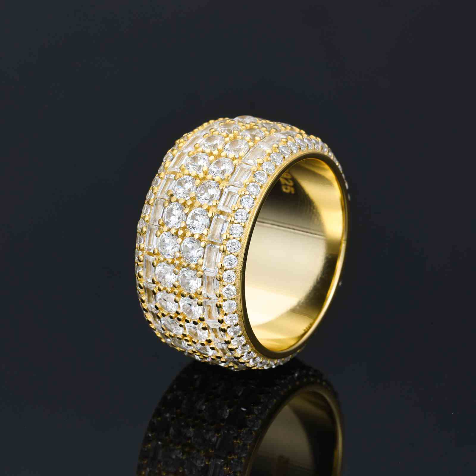 6 Layers Baguette Band Ring