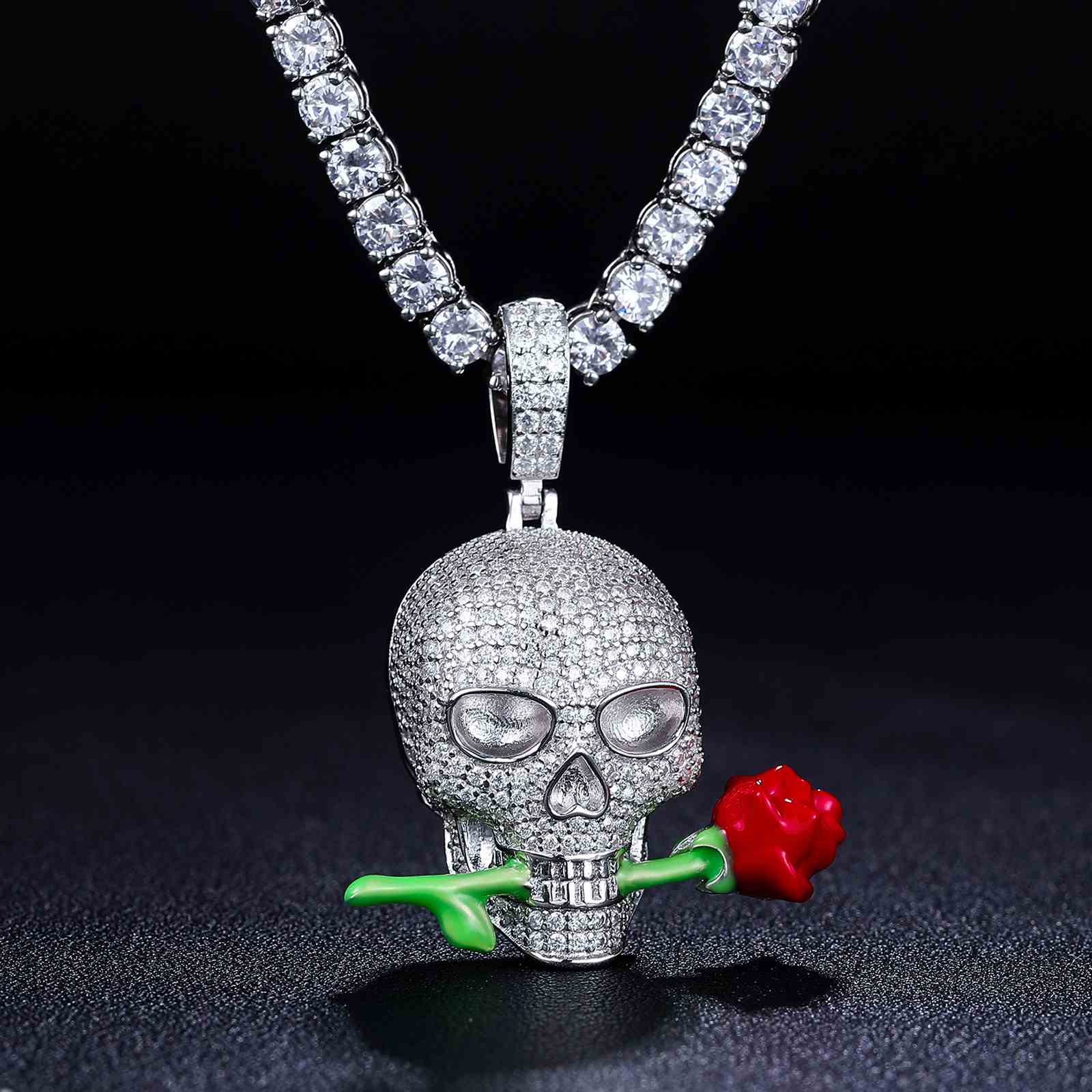Glow In The Dark Rose Knight Pendant