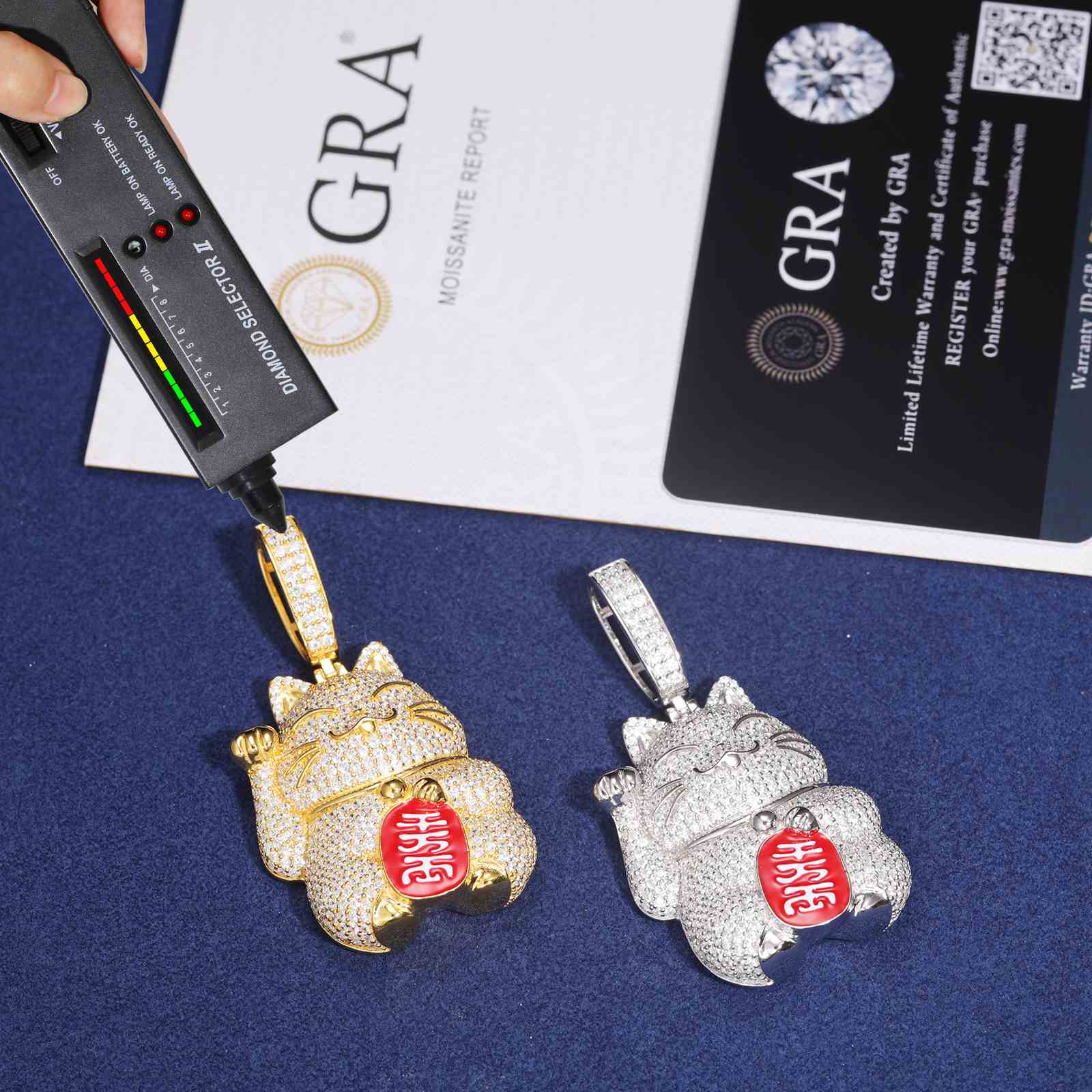 Mascot Fortune Cat Pendant
