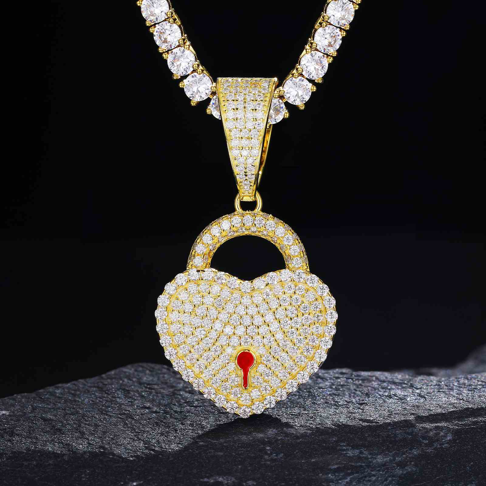Heart Shaped Cylinder Pendant