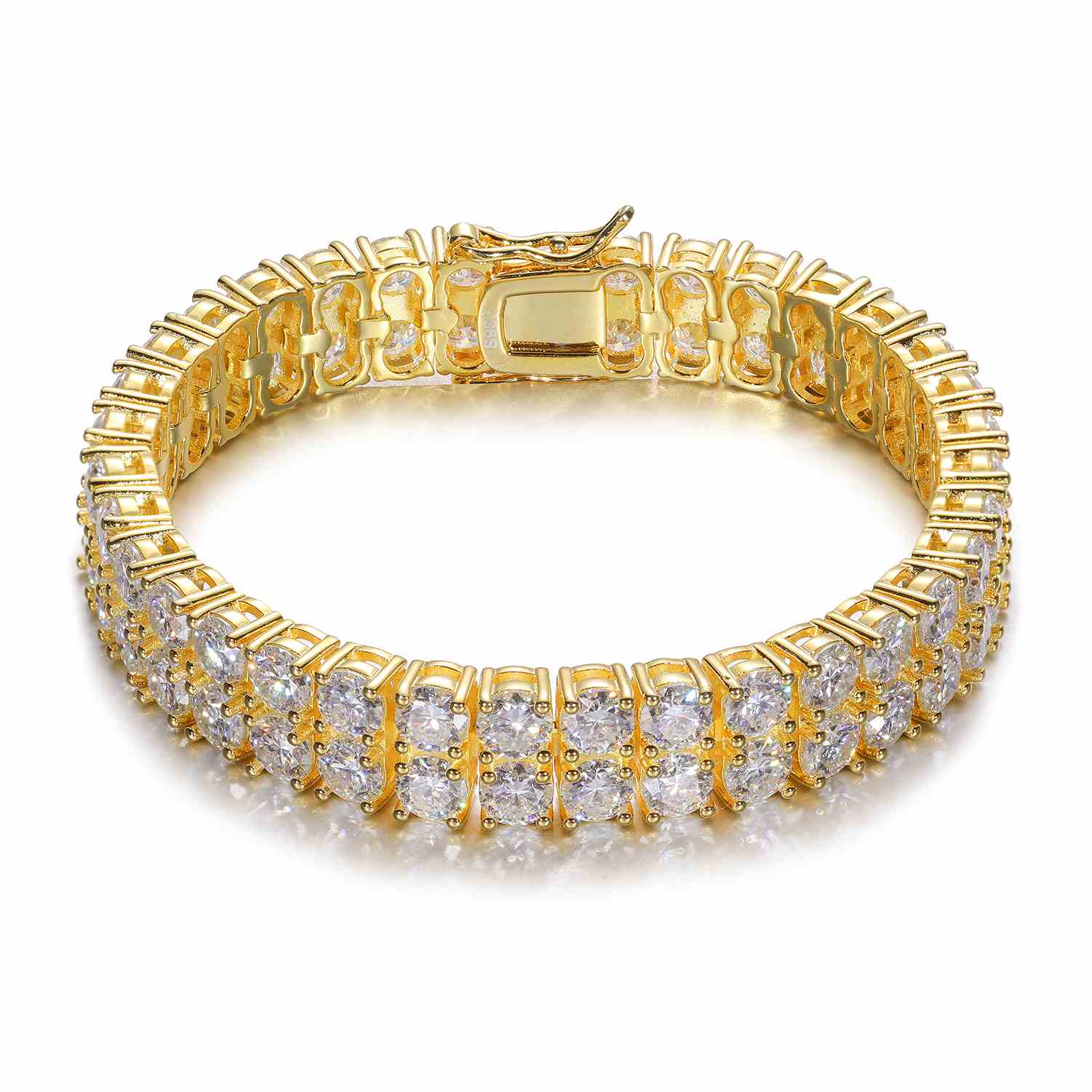 6mm-10mm 2 Rows Tennis Bracelet