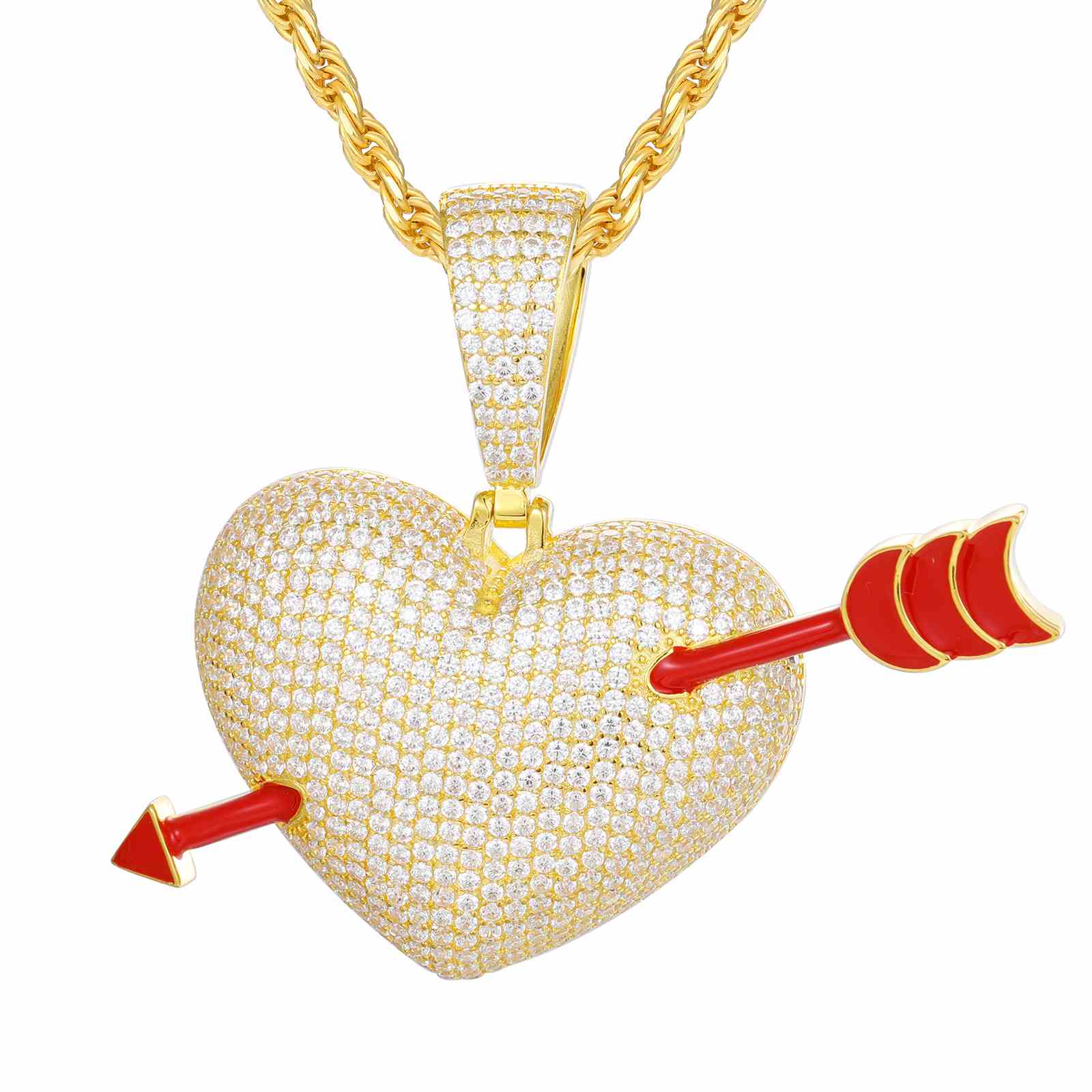 Arrow Heart Pendant