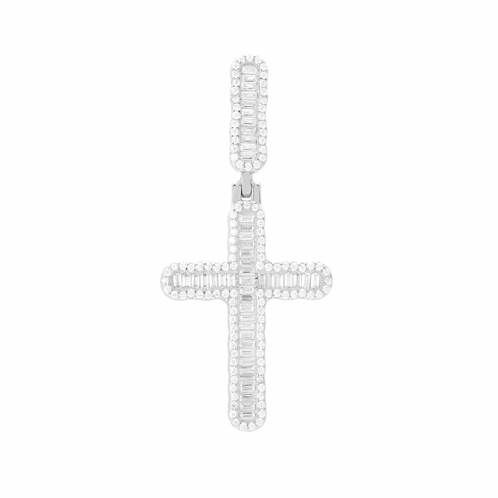 Baguette Cross Pendant