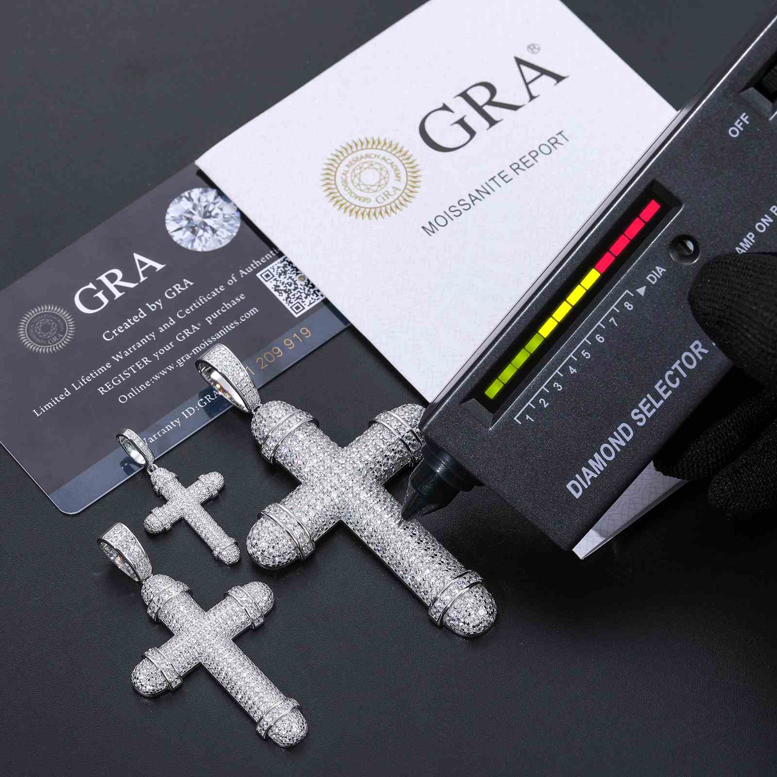 Christian Iced Out Cross Pendant
