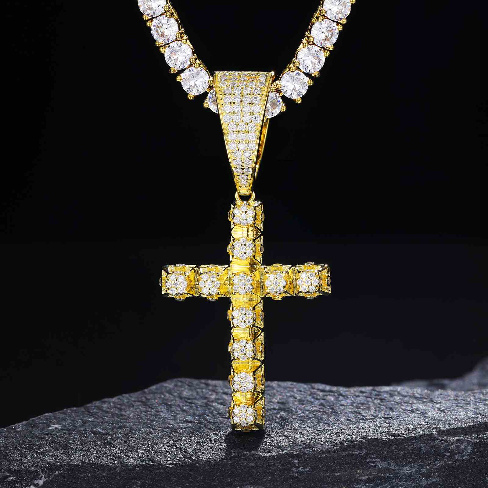 Flower Cross Pendant