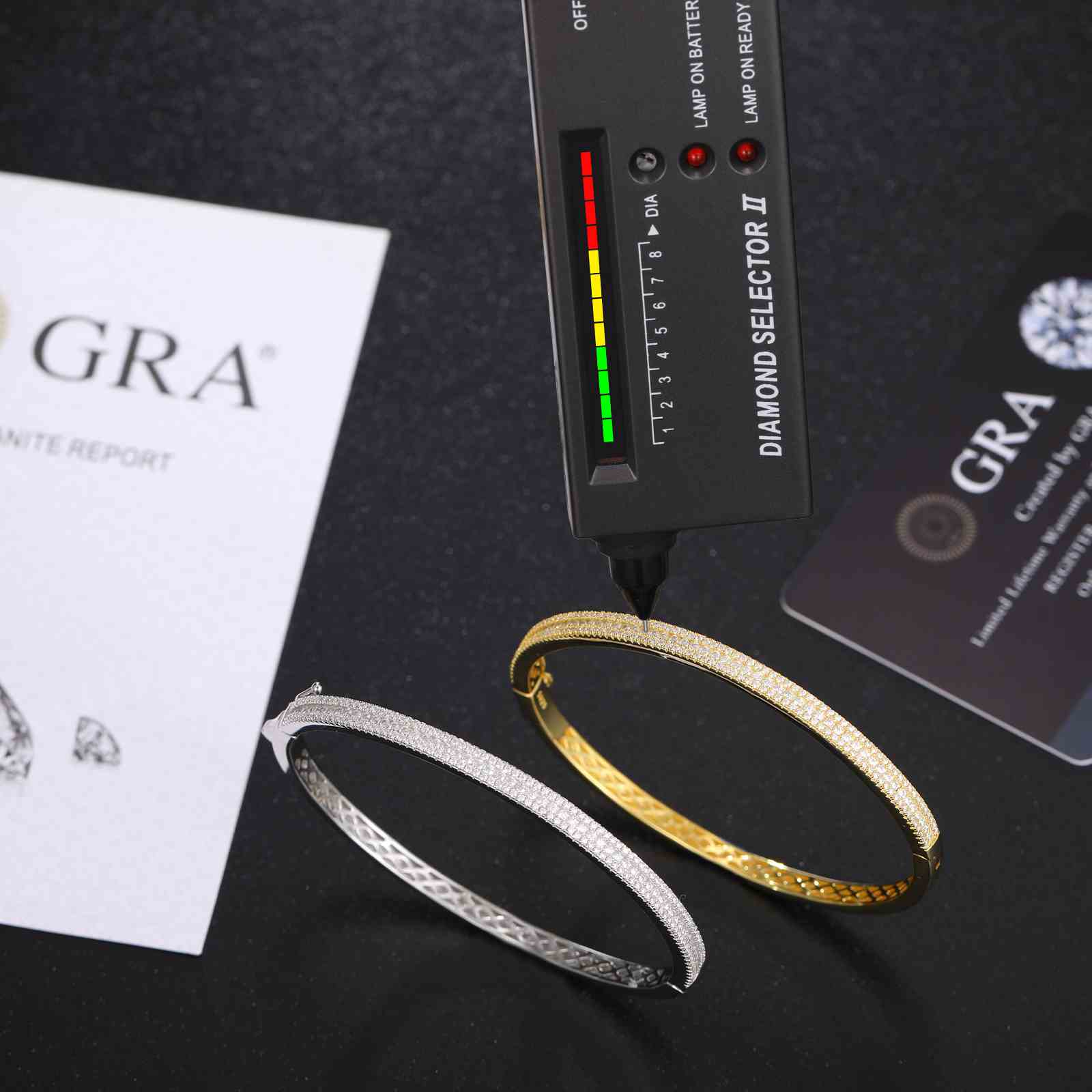 4mm 3 Rows Bracelet Bangle