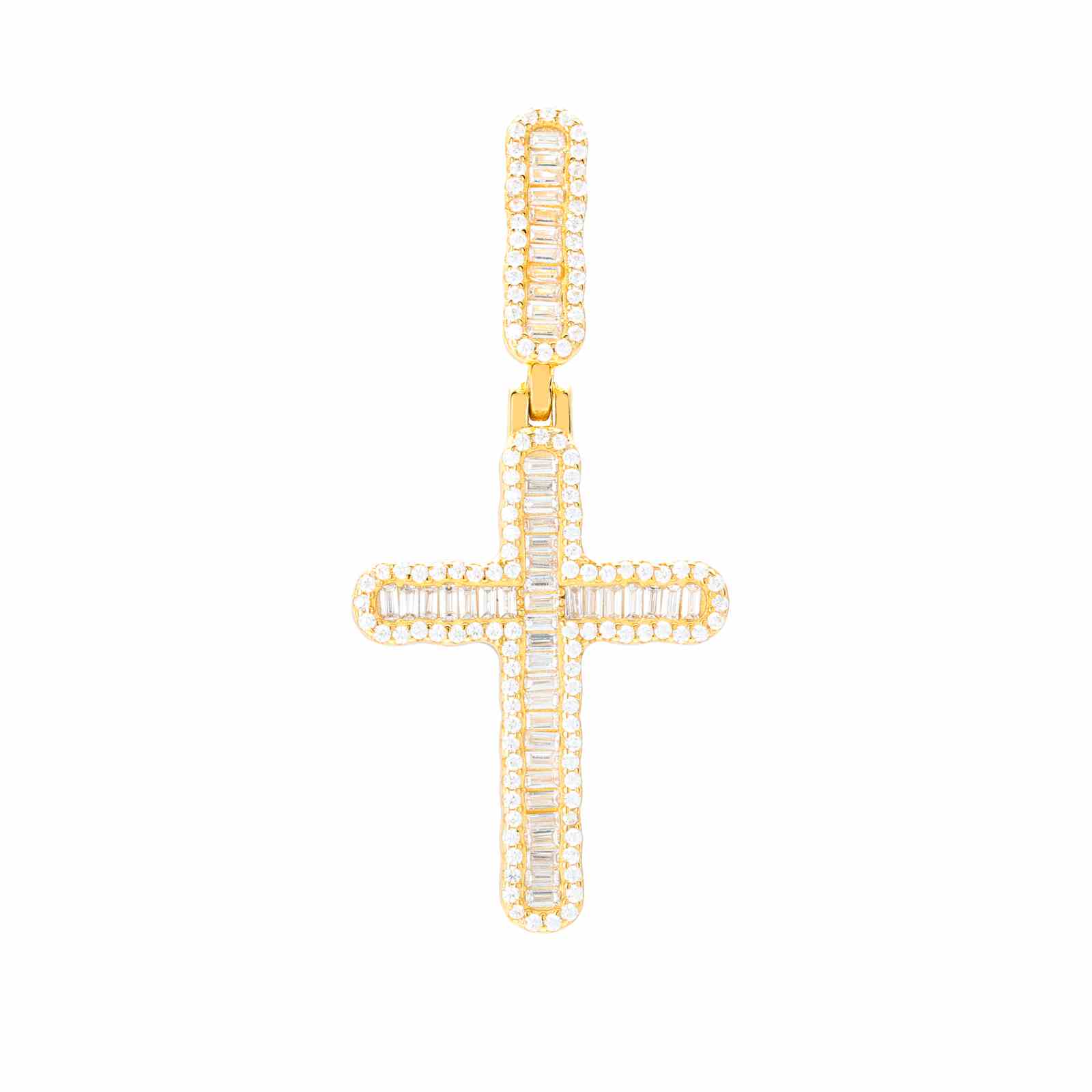Baguette Cross Pendant