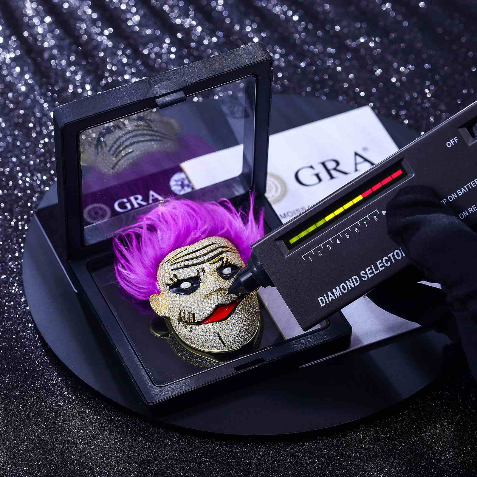 Purple Hair Clown Pendant