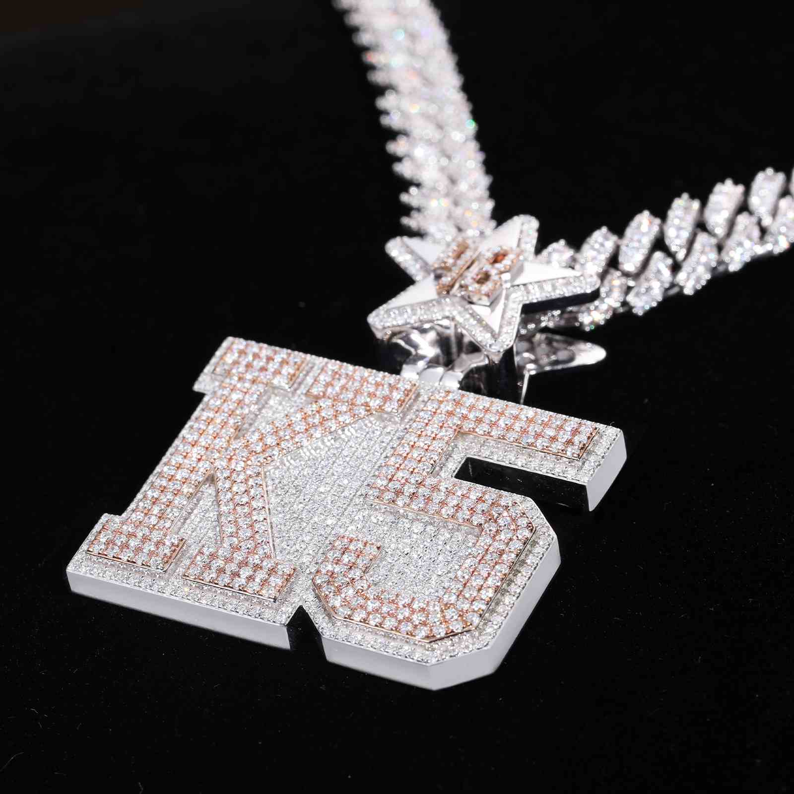 Two Tone K5 Pendant With Star