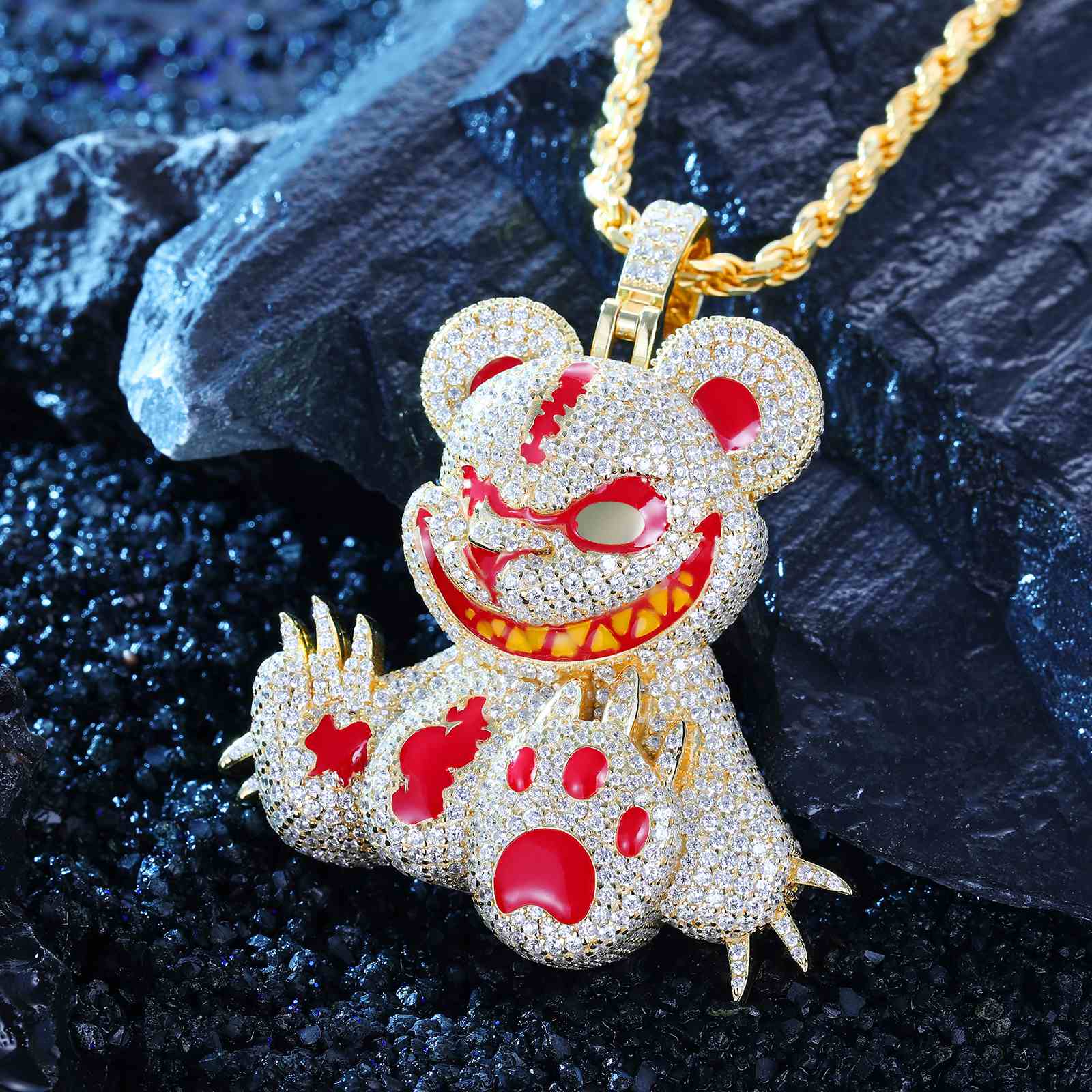 Animal Evil Bear Pendant