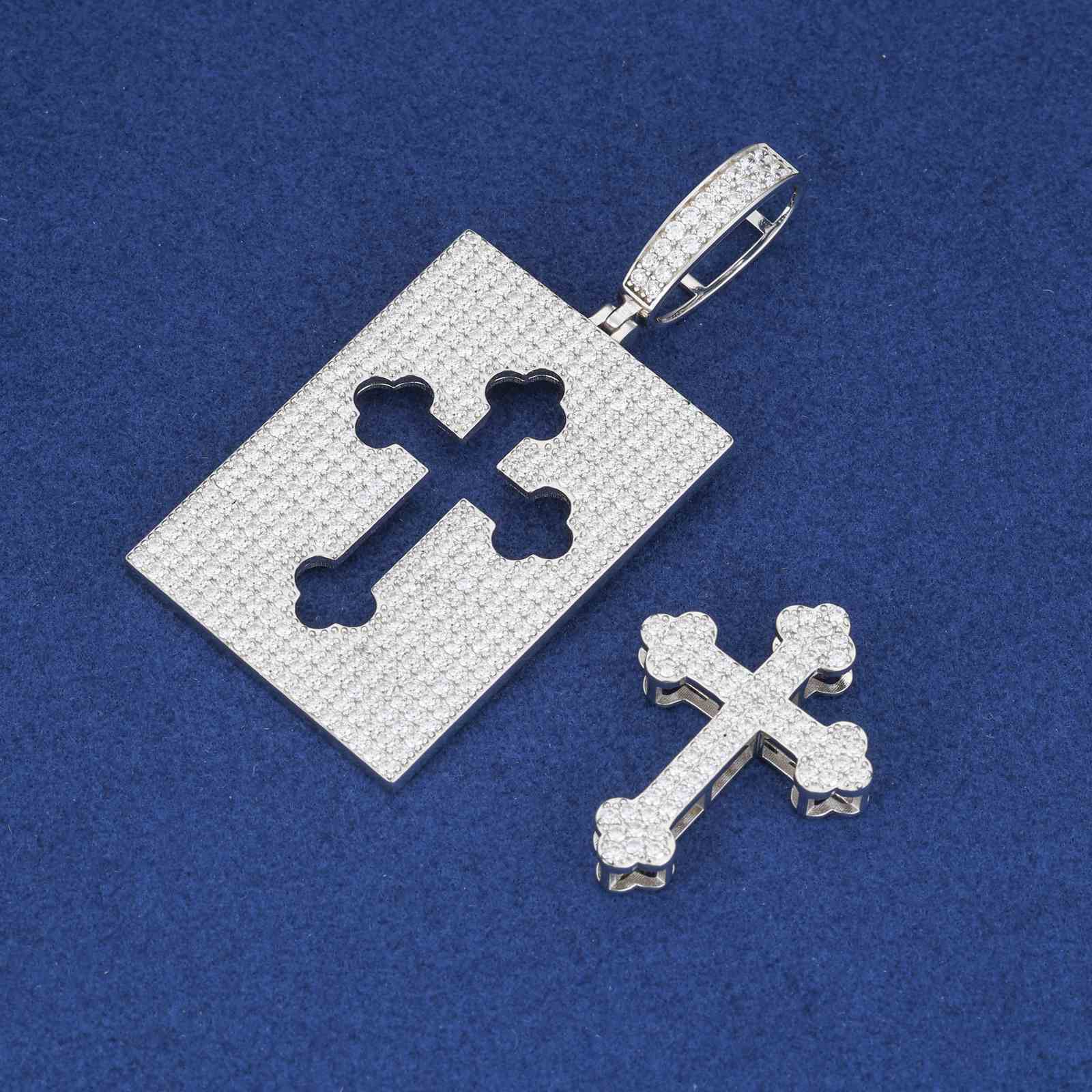 Creative Dual Use Iris Cross Pendant