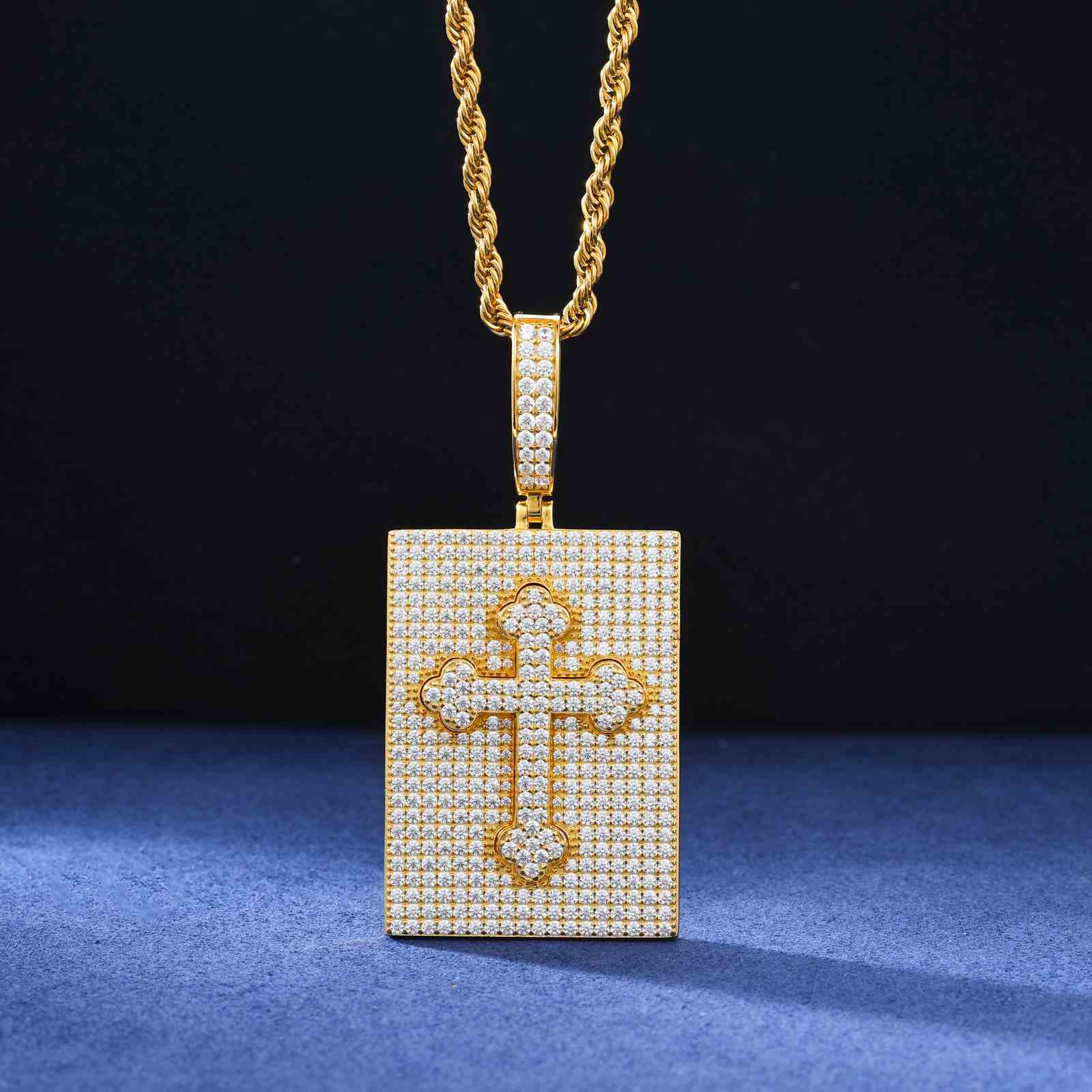 Creative Dual Use Iris Cross Pendant