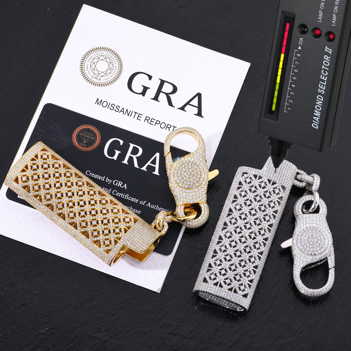 Iced Out Lighter Case Hip Hop Diamond Style Cover CZLCO001