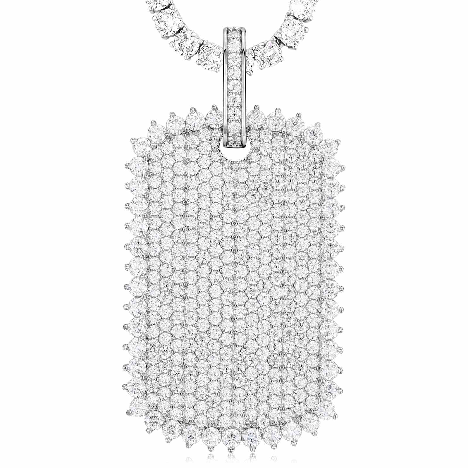 Iced Out Tag Pendant