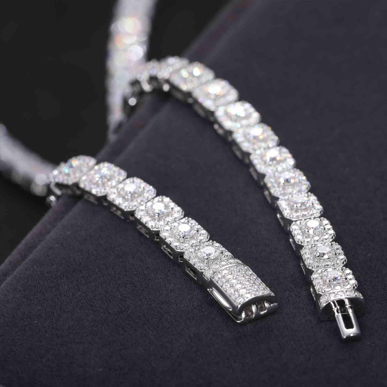 6mm Halo Tennis Bracelet