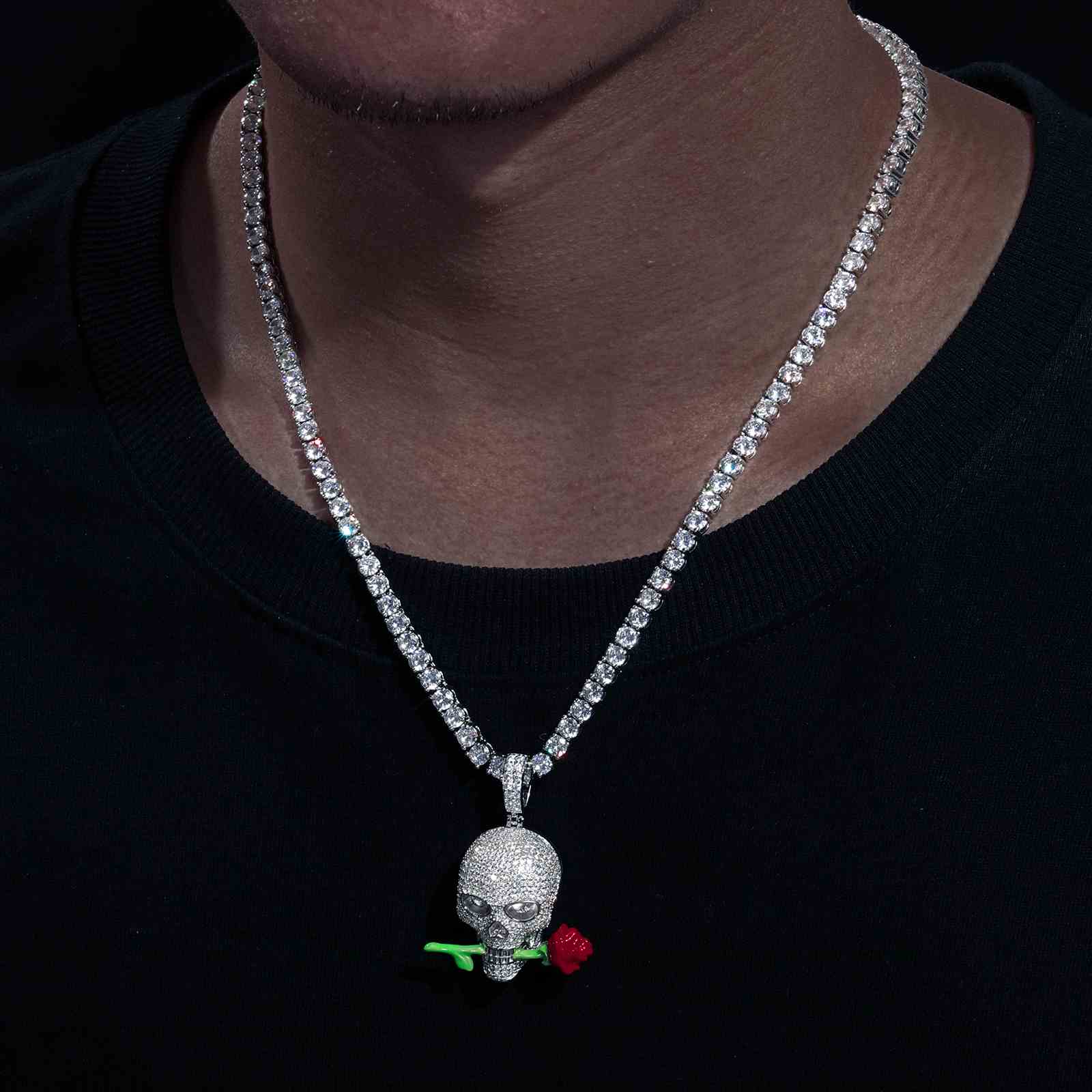 Glow In The Dark Rose Knight Pendant
