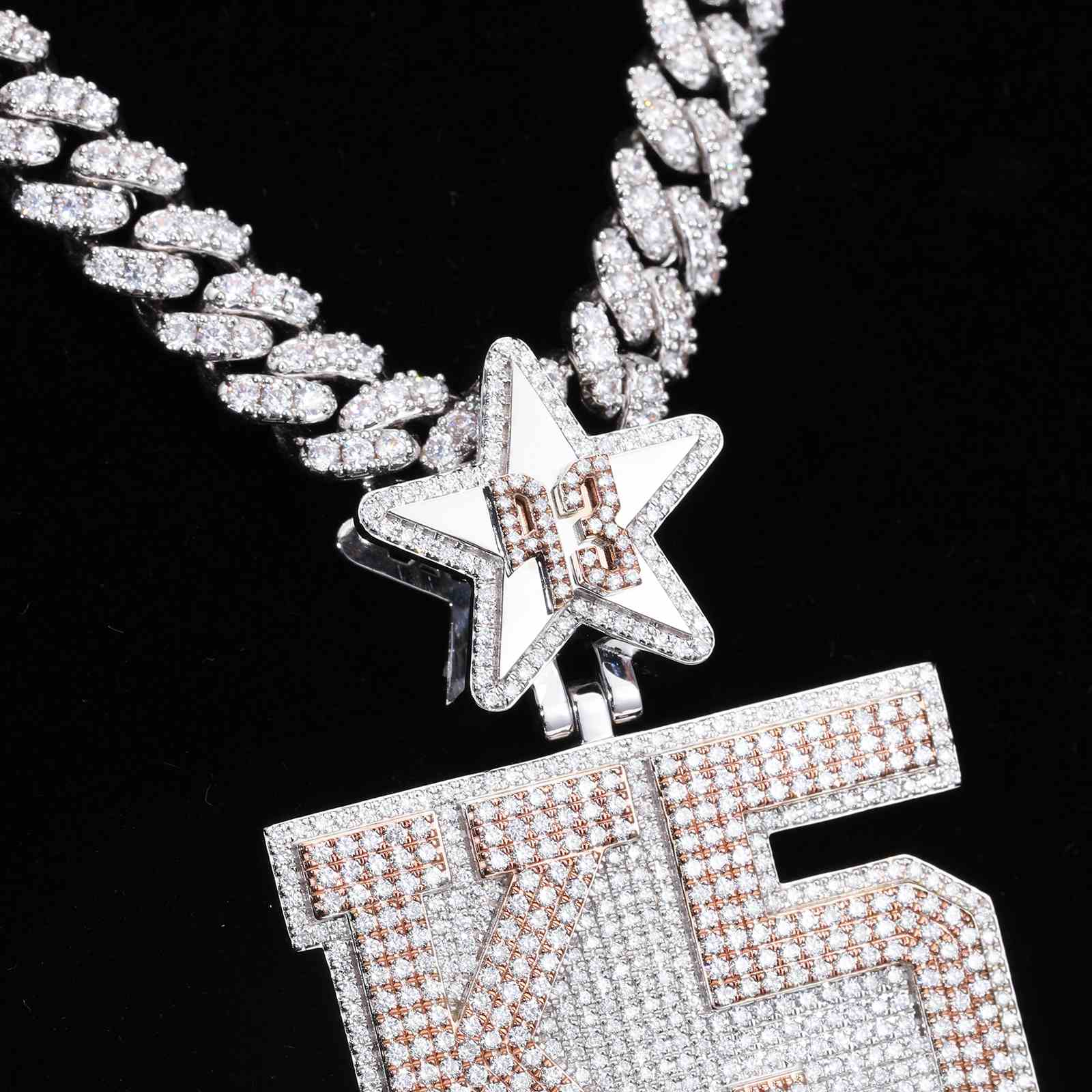 Two Tone K5 Pendant With Star