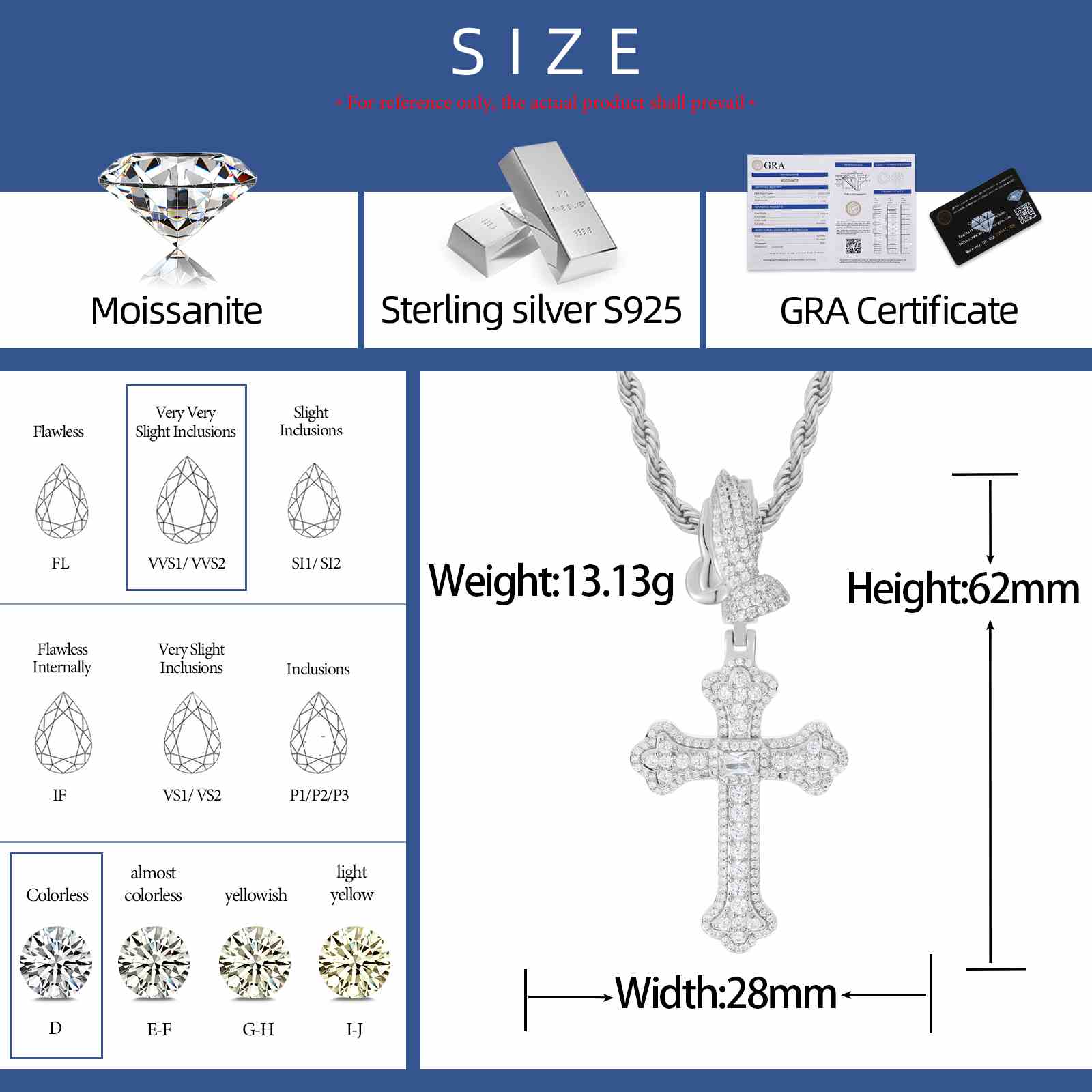 Pray Hand Buckle Iris Cross Pendant
