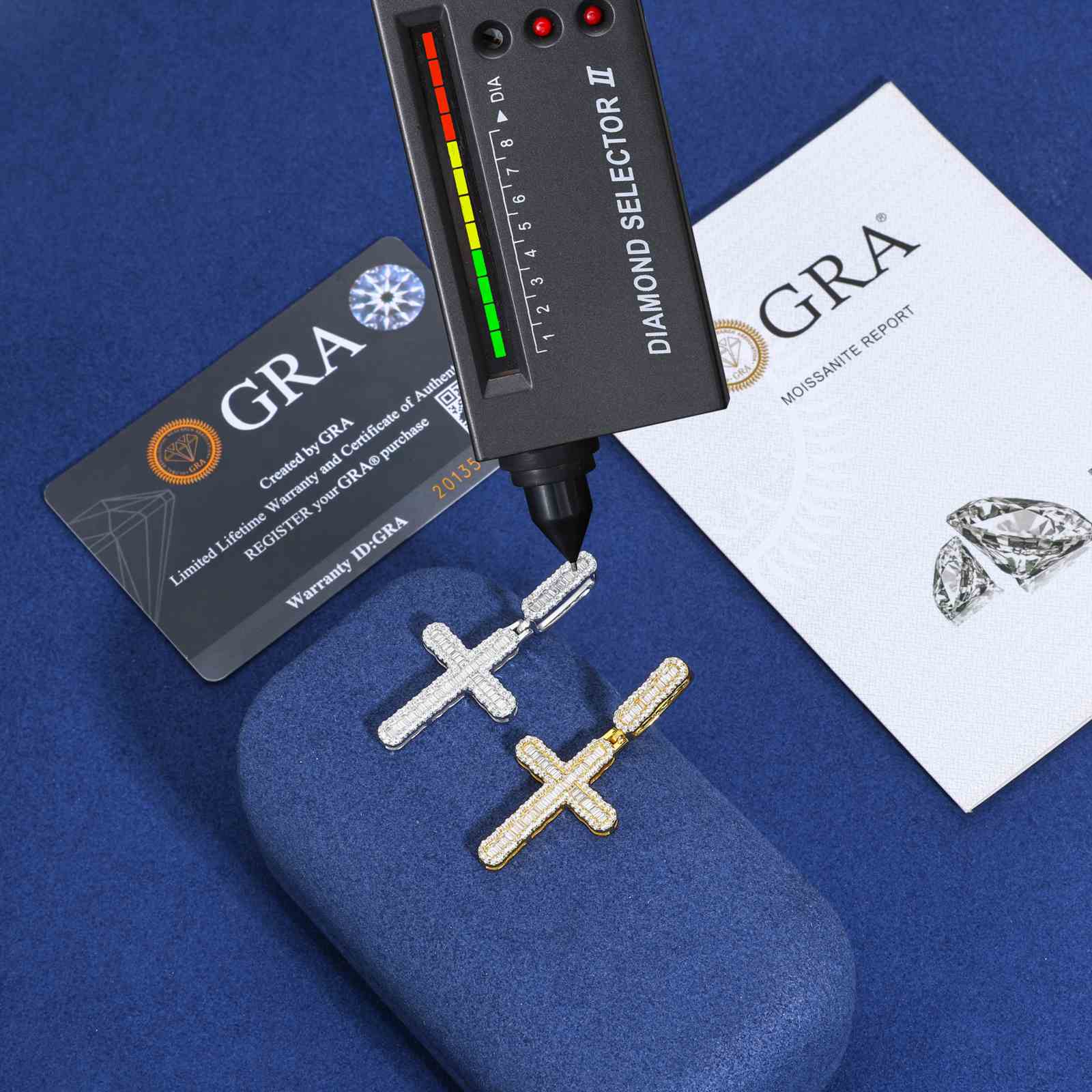 Baguette Cross Pendant