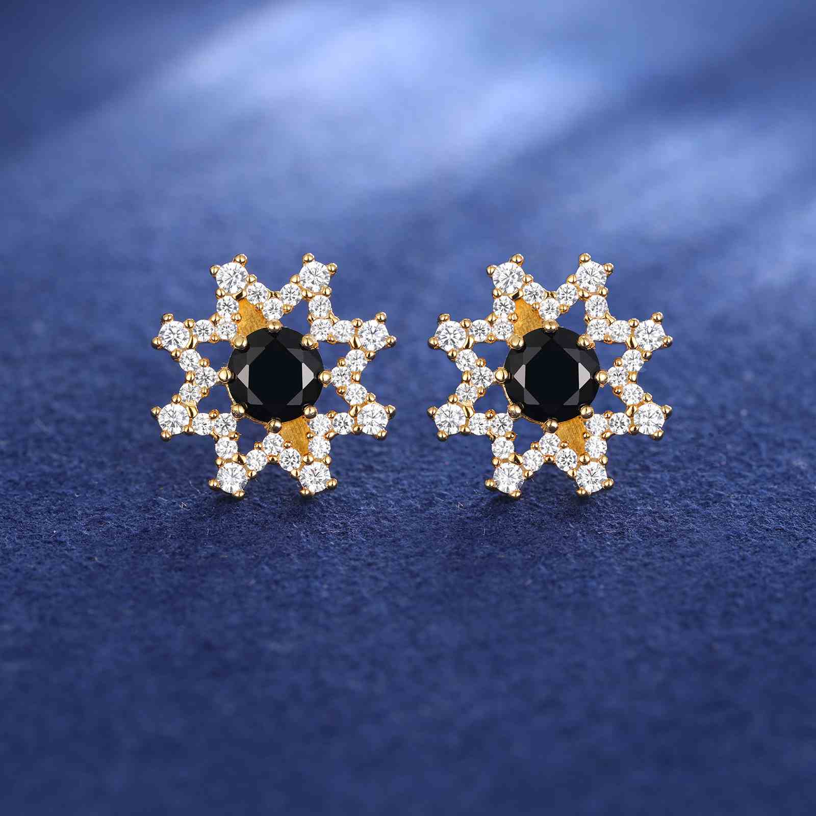 Eight-pointed Star Stud Earrings