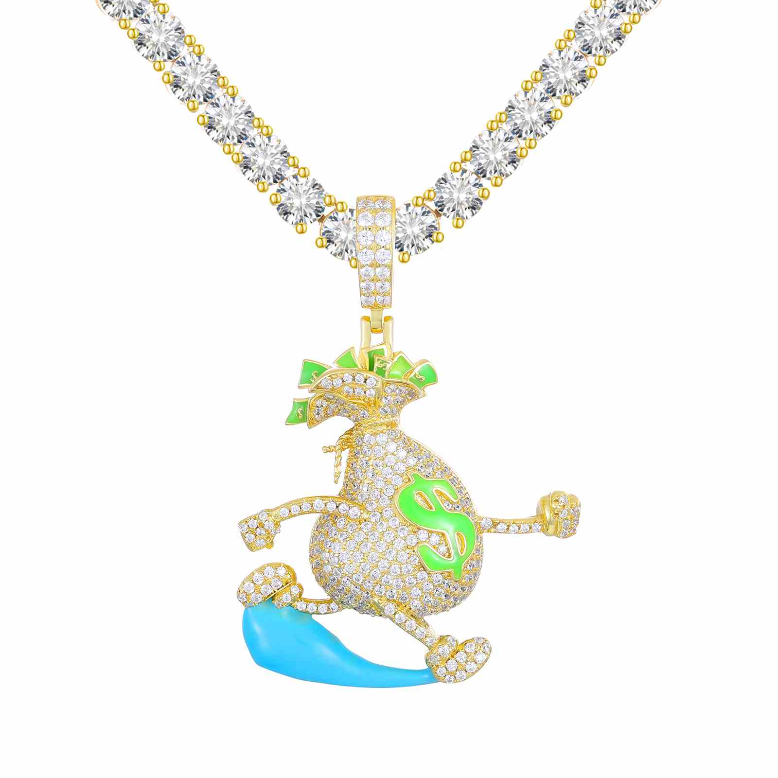 Glow In The Dark Money Bag Pendant
