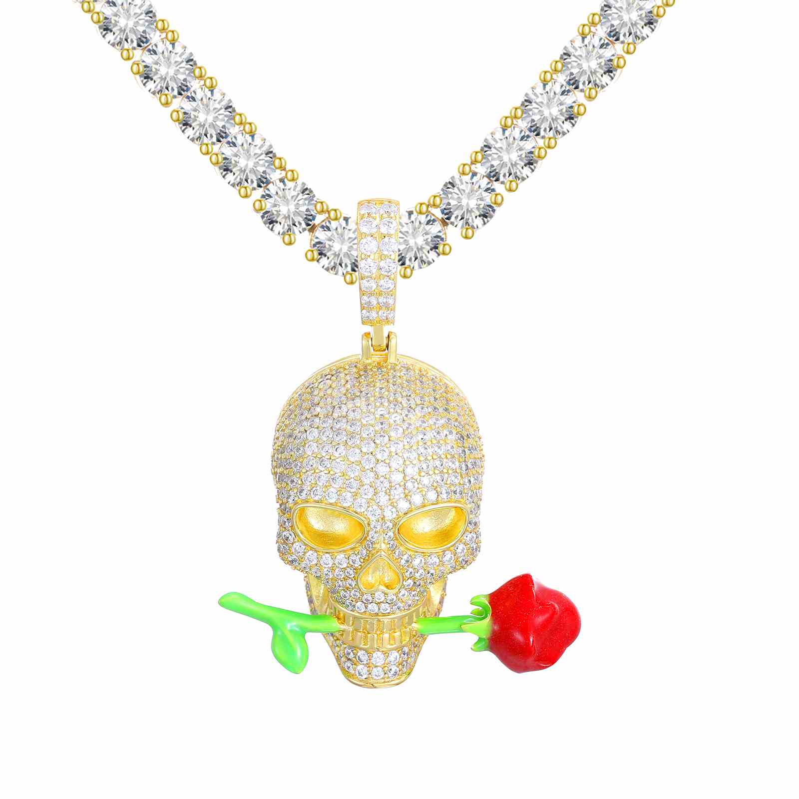 Glow In The Dark Rose Knight Pendant