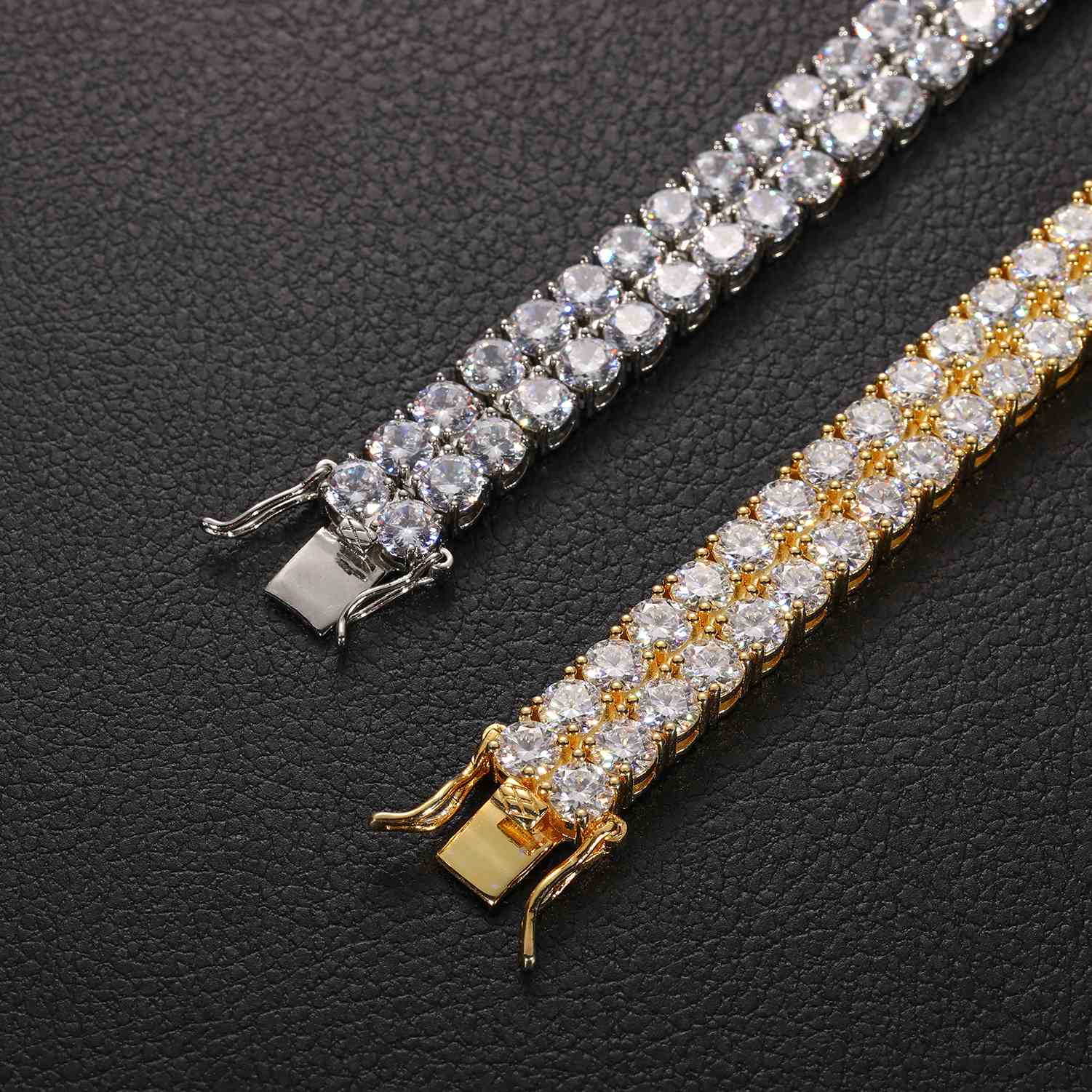 6mm-10mm 2 Rows Tennis Bracelet