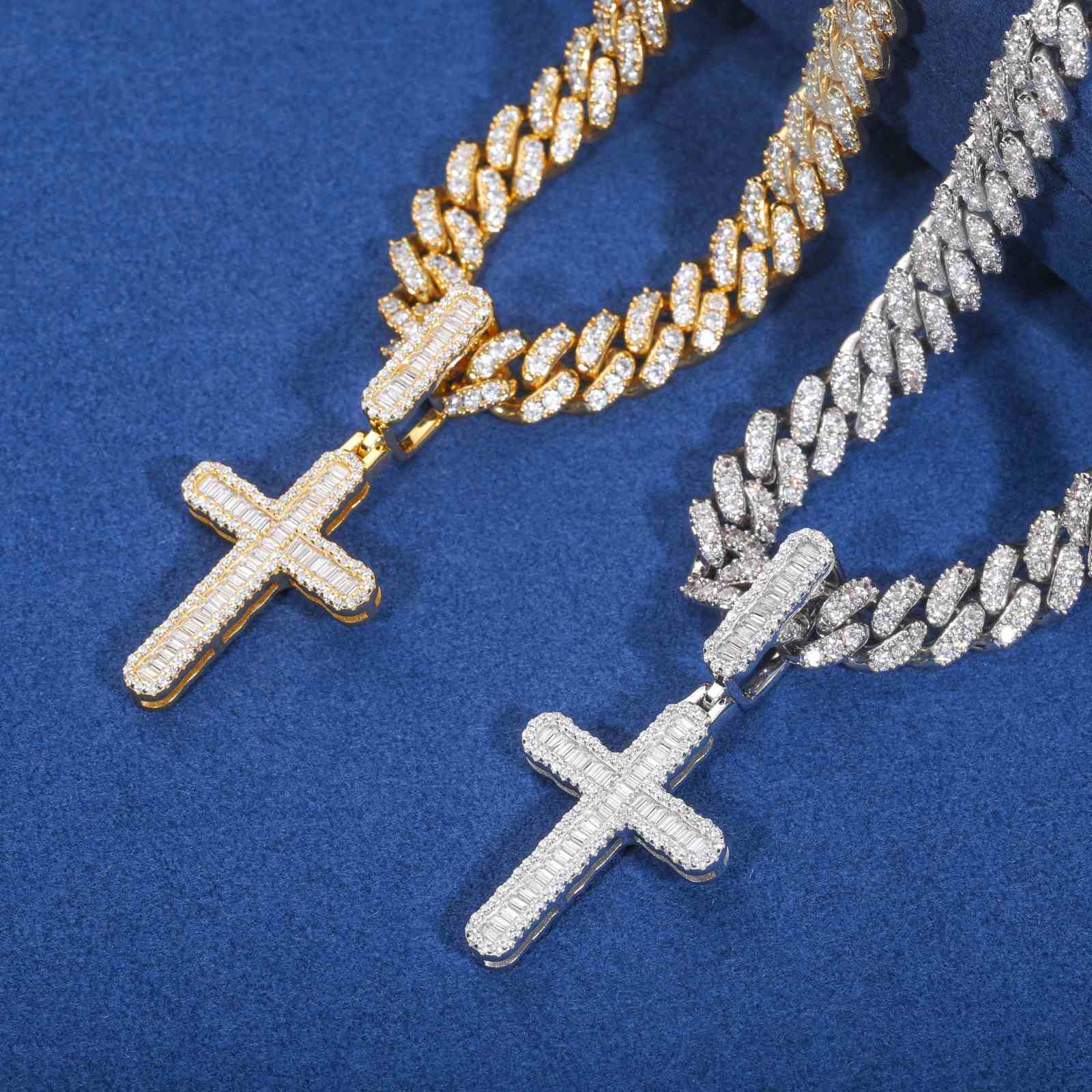 Baguette Cross Pendant